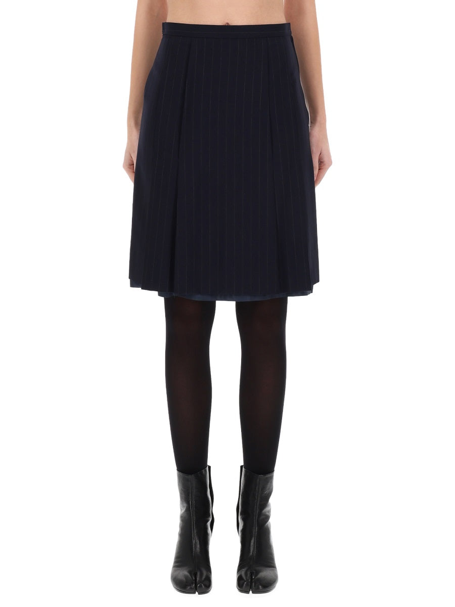 MAISON MARGIELA Wool Denim Mini Skirt for Women - FW25 Collection