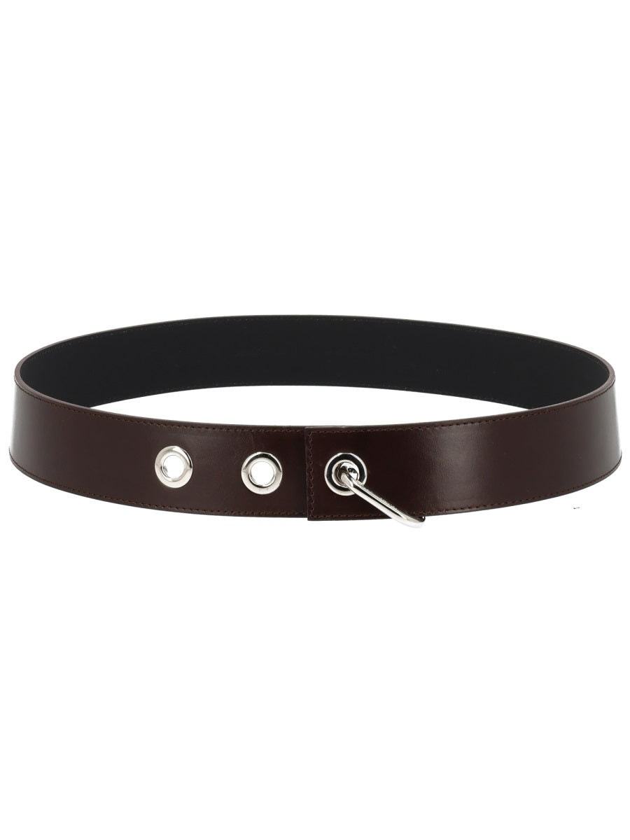 PALOMA WOOL Wool Belt with LWG Leather Detailing