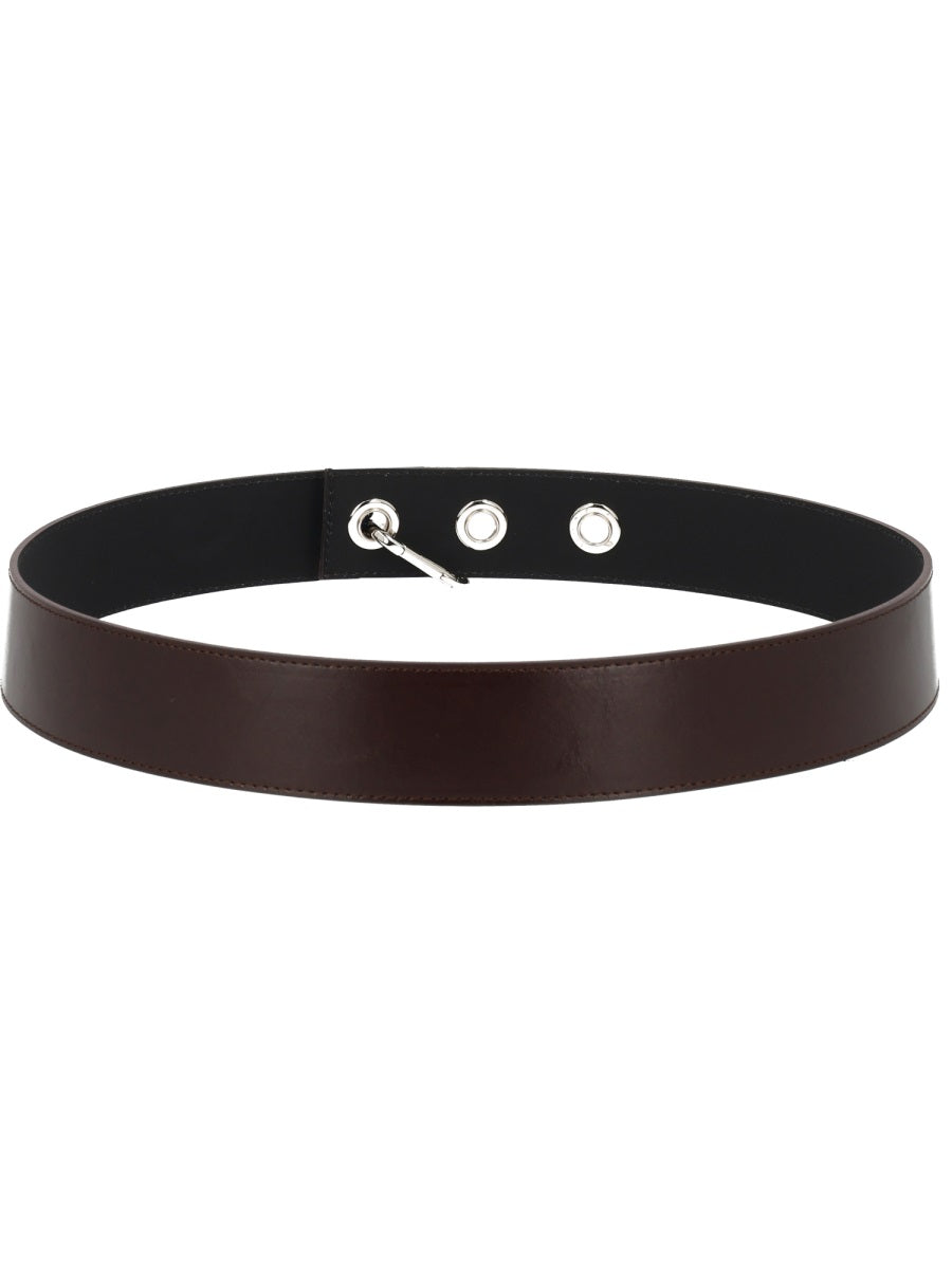 PALOMA WOOL Wool Belt with LWG Leather Detailing