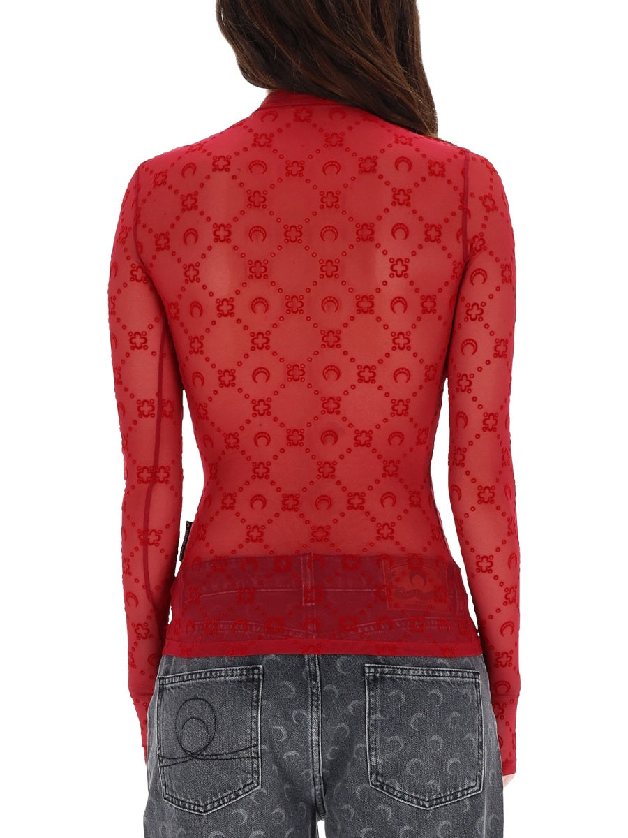 MARINE SERRE Women's Mini Top in Premium Stretch Fabric