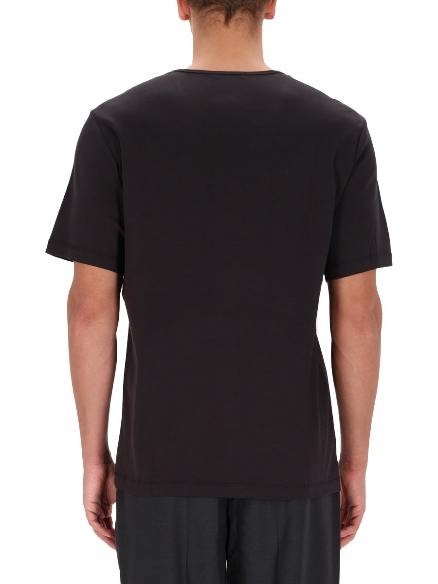 LEMAIRE Charcoal Mini T-Shirt for Men - FW25