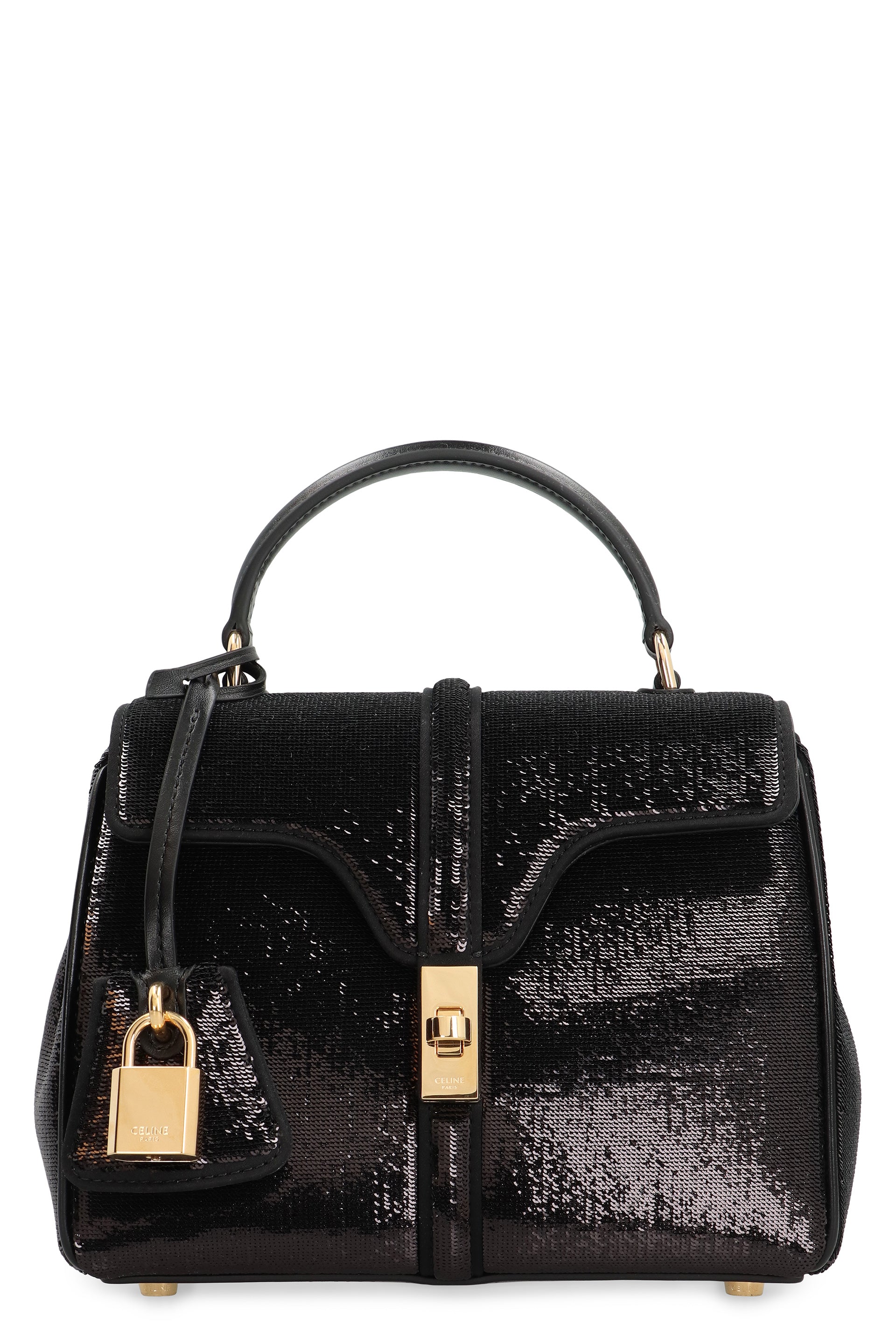 CELINE Mini Handbag 16 in Sequins and Leather