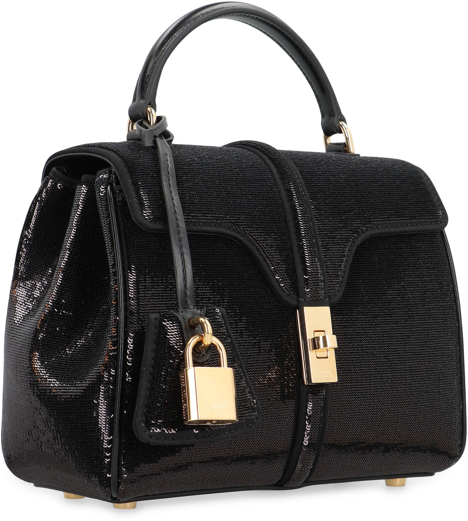 CELINE Mini Handbag 16 in Sequins and Leather
