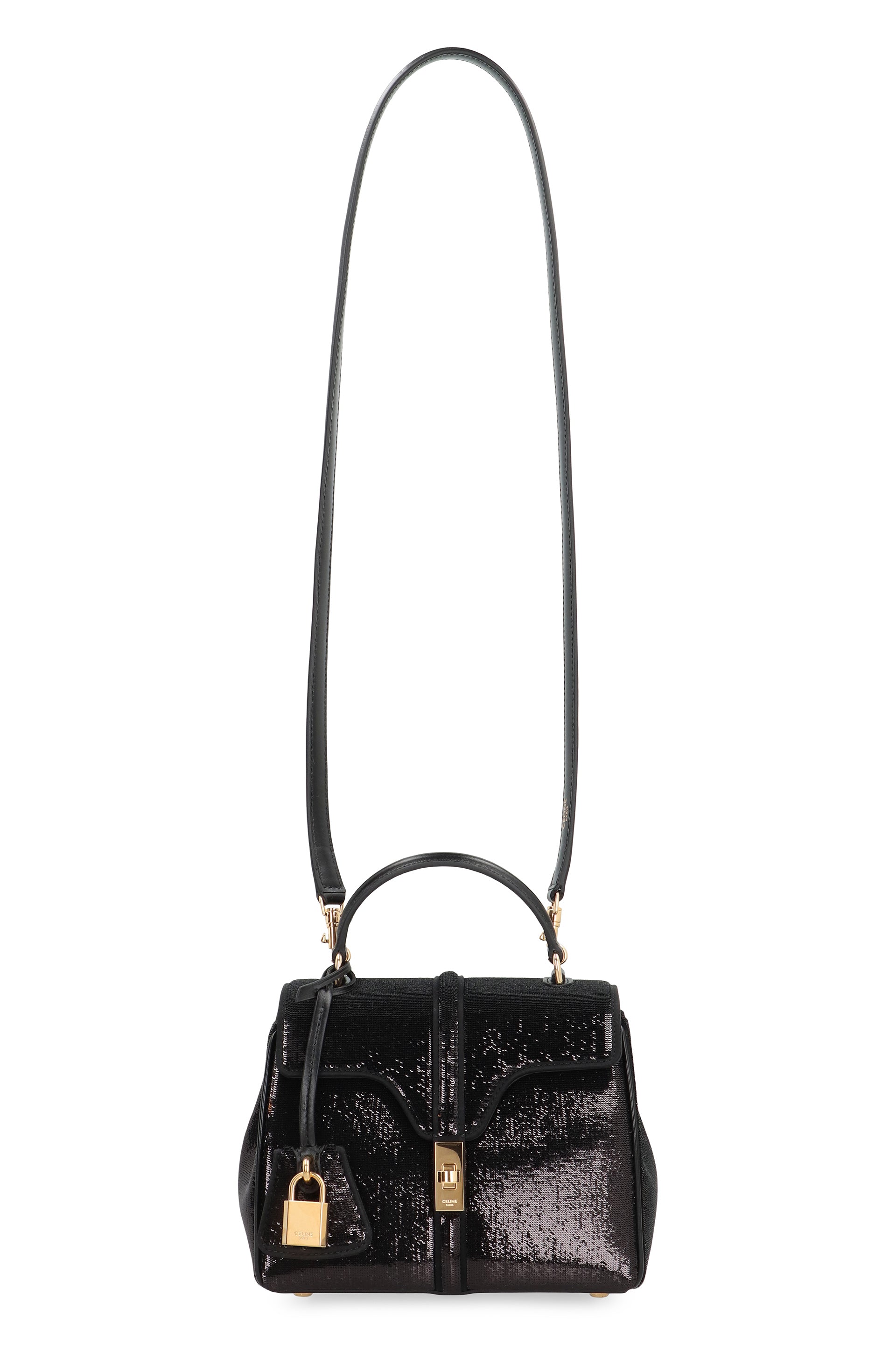 CELINE Mini Handbag 16 in Sequins and Leather