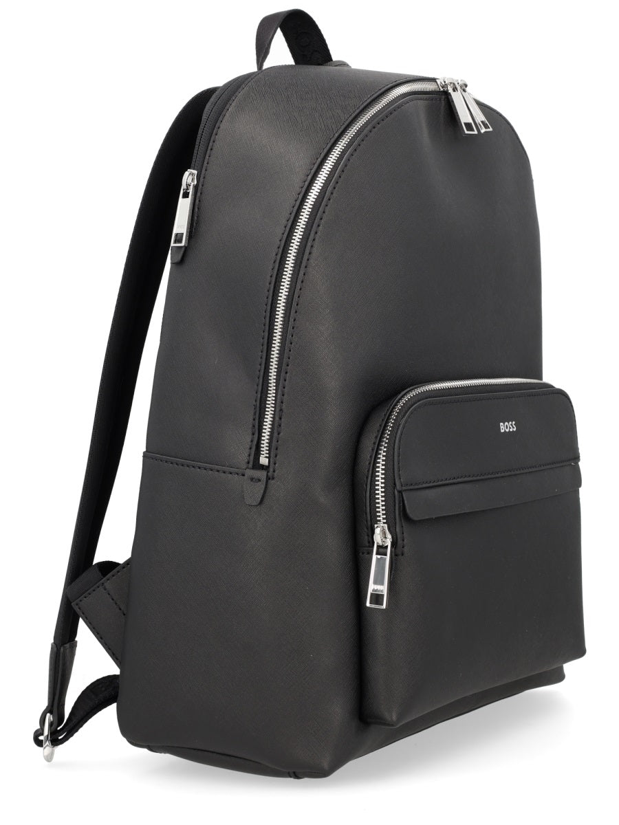 BOSS Premium Leather Men's Backpack