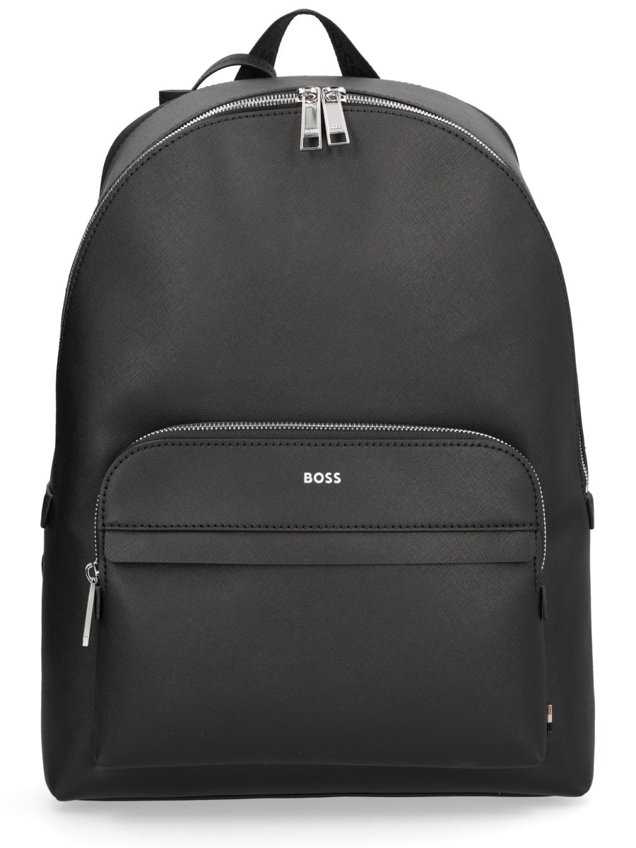 BOSS Premium Leather Men's Backpack