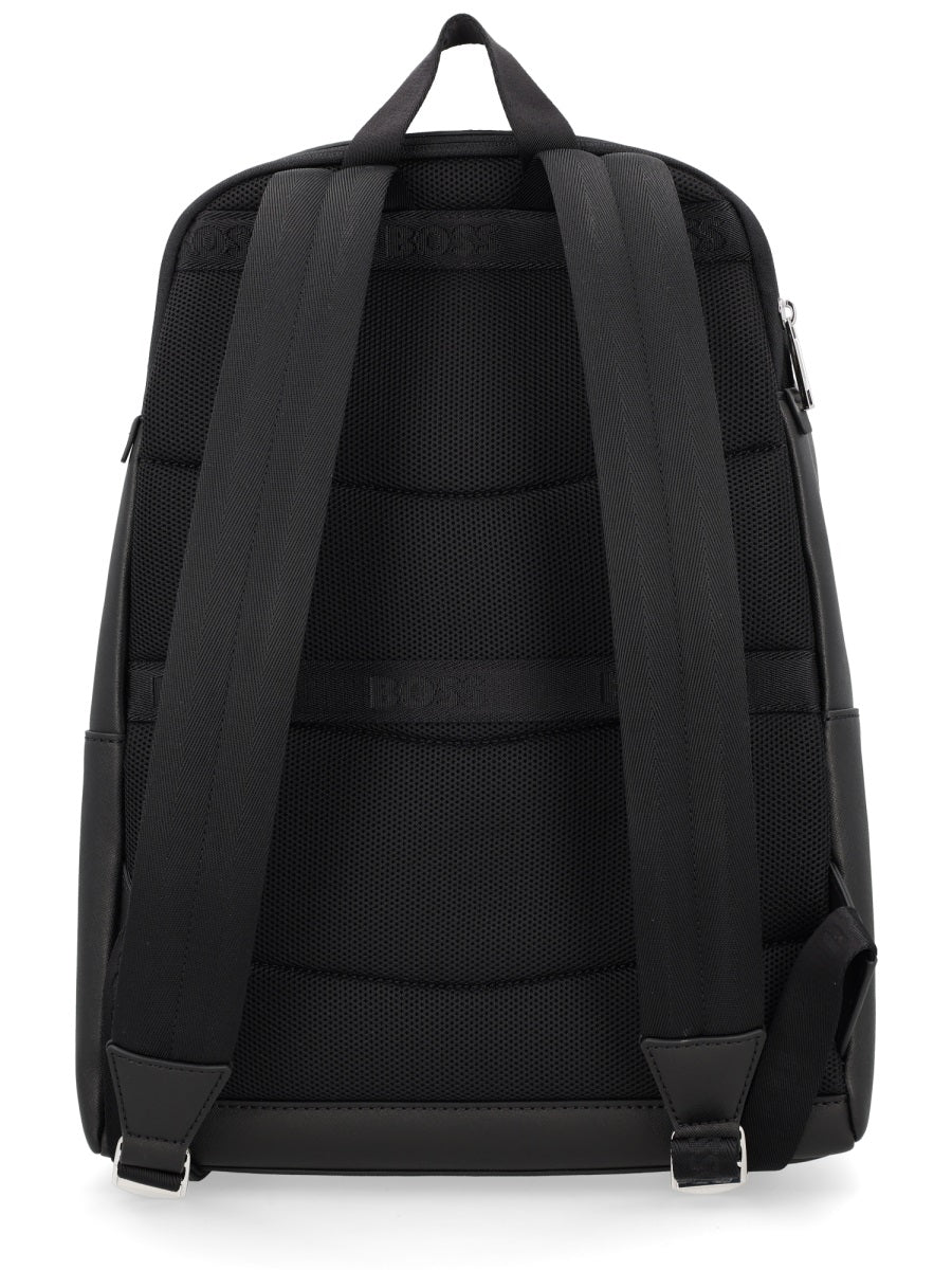 BOSS Premium Leather Men's Backpack