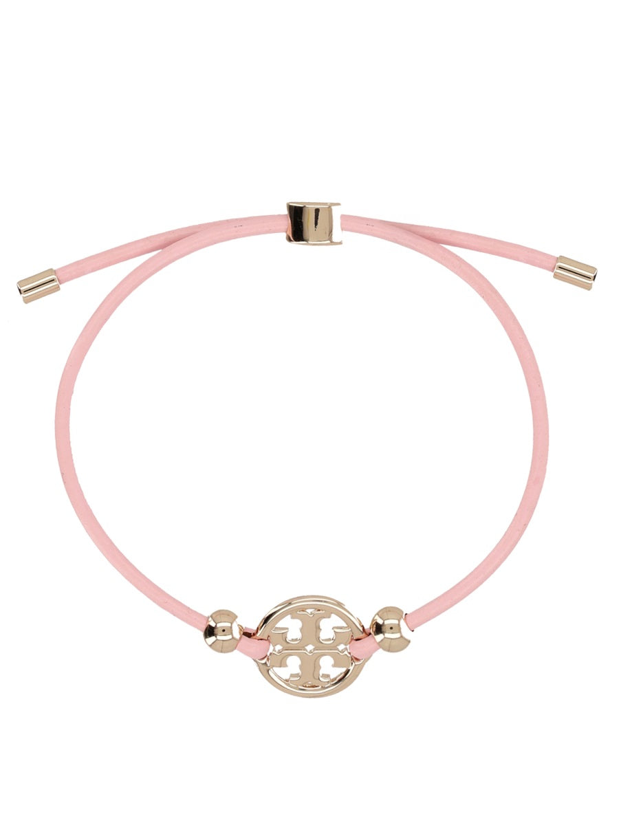 TORY BURCH Chic Bonded Leather Mini Bracelet