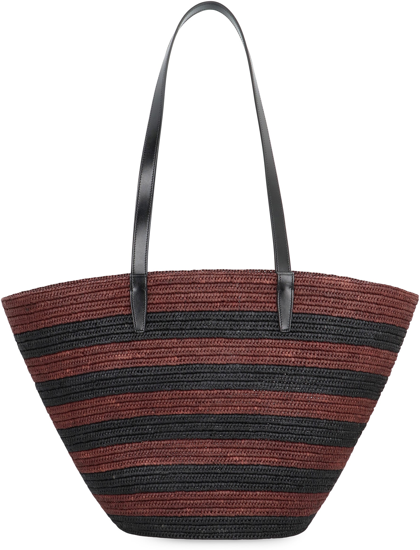 CELINE Classic Woven Raffia Tote Handbag - 24 cm