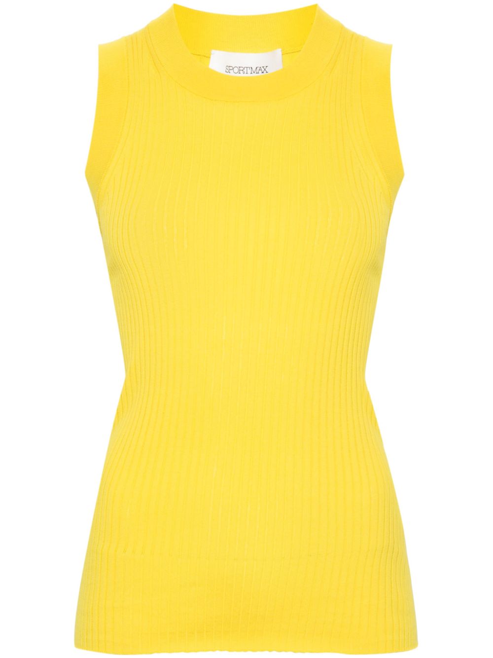 MAX MARA SPORTMAX Ribbed Cotton Tank Top - Women's Mini