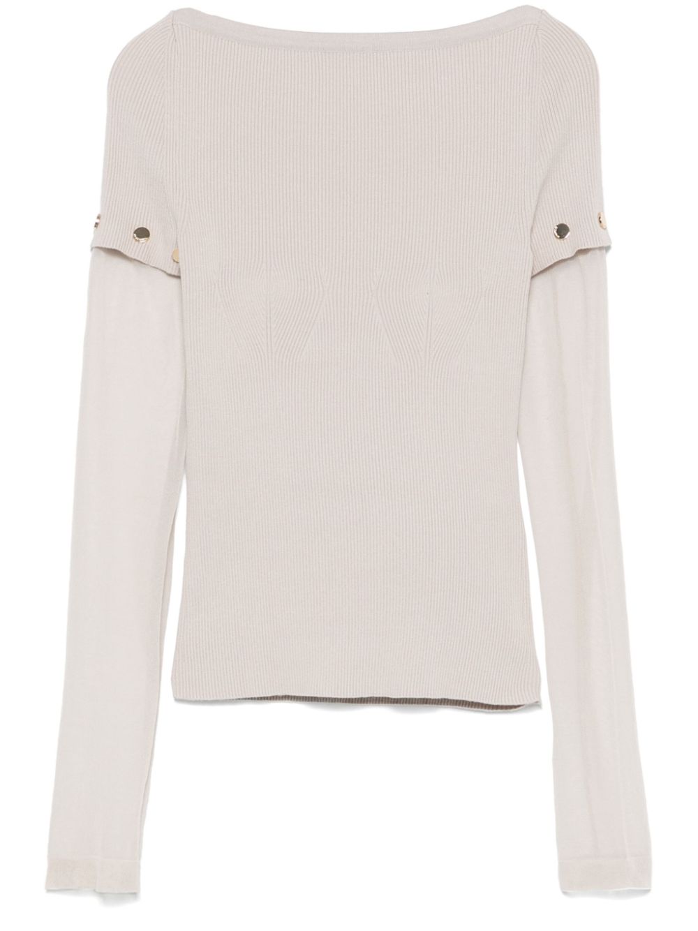 MAX MARA SPORTMAX Layered Crewneck Sweater with Detachable Sleeves for Women