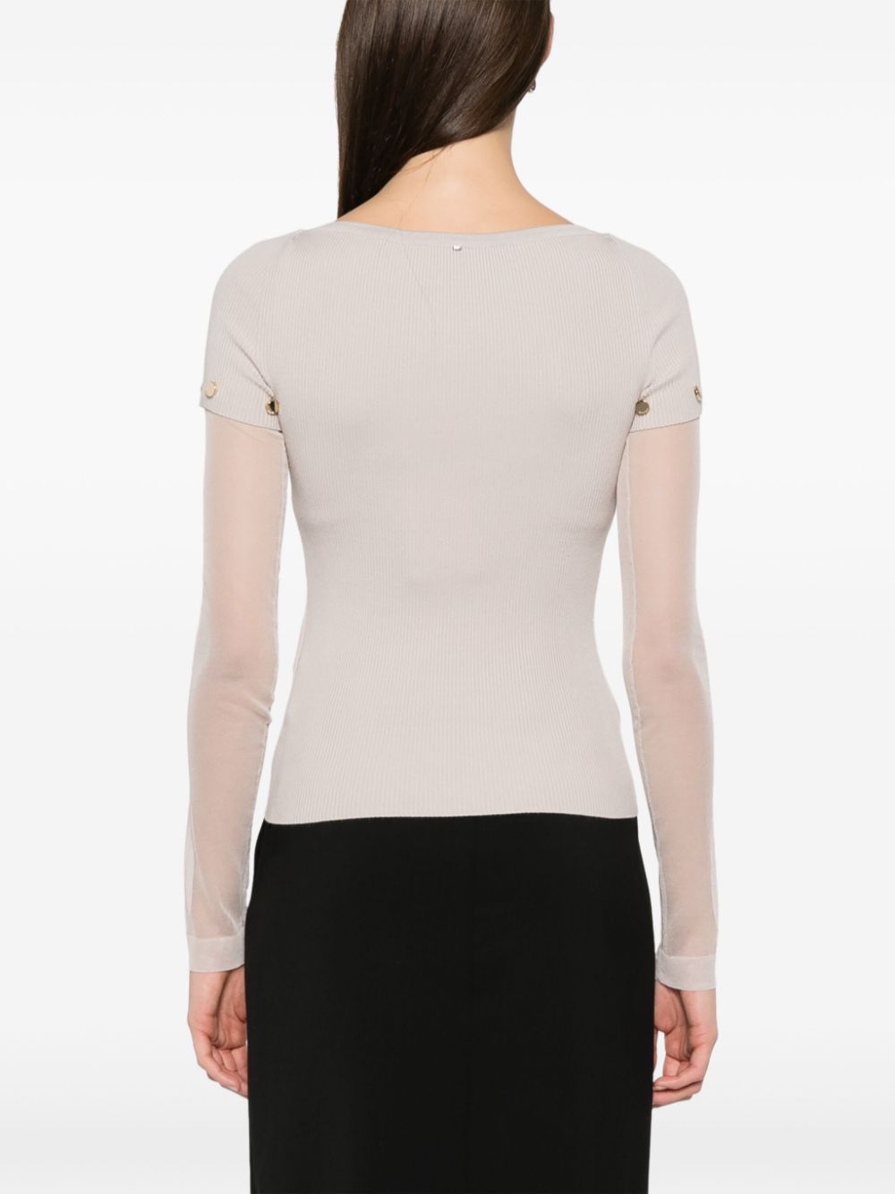 MAX MARA SPORTMAX Layered Crewneck Sweater with Detachable Sleeves for Women