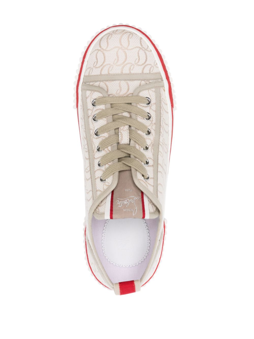 CHRISTIAN LOUBOUTIN Monogram Jacquard Logo Sneaker