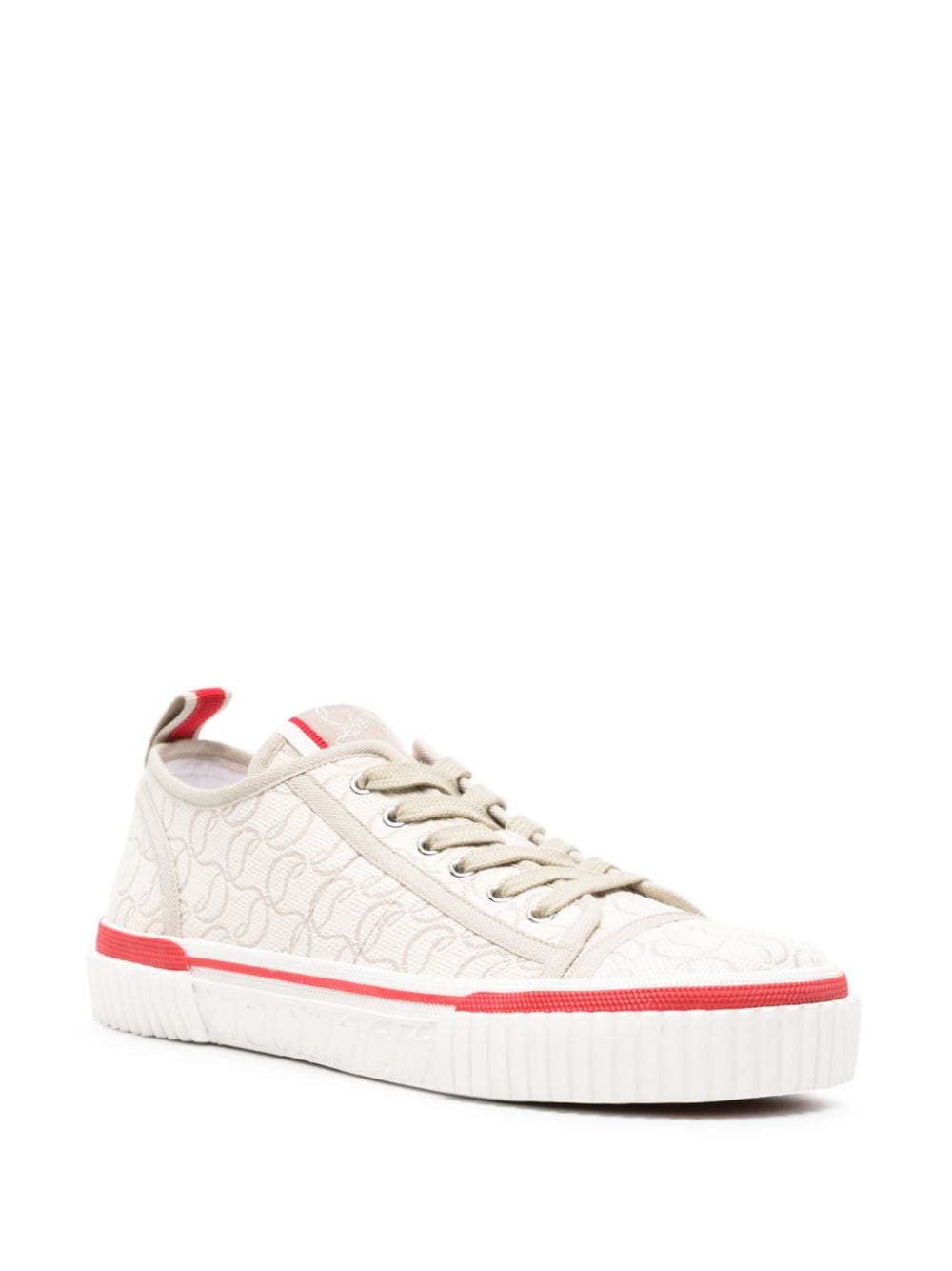 CHRISTIAN LOUBOUTIN Monogram Jacquard Logo Sneaker
