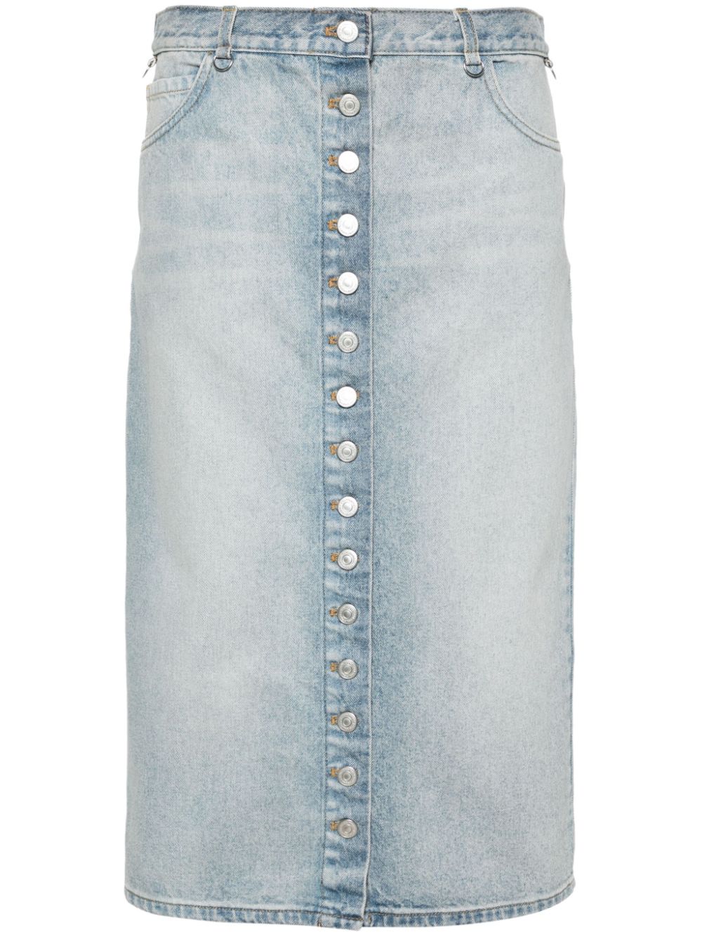 COURREGÈS Denim Midi Skirt