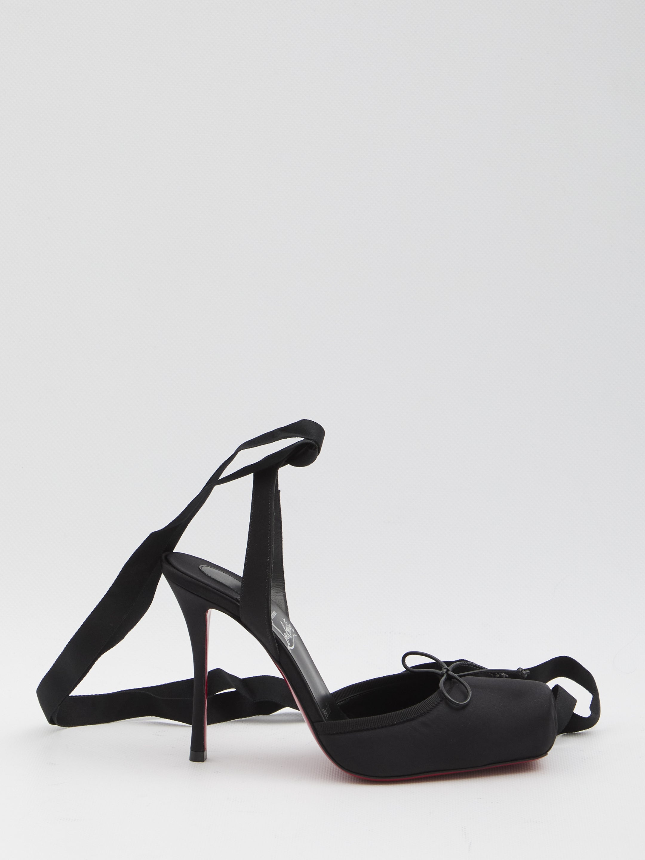 CHRISTIAN LOUBOUTIN Lace-Up Pumps with Stiletto Heel - 10 cm Heel Height