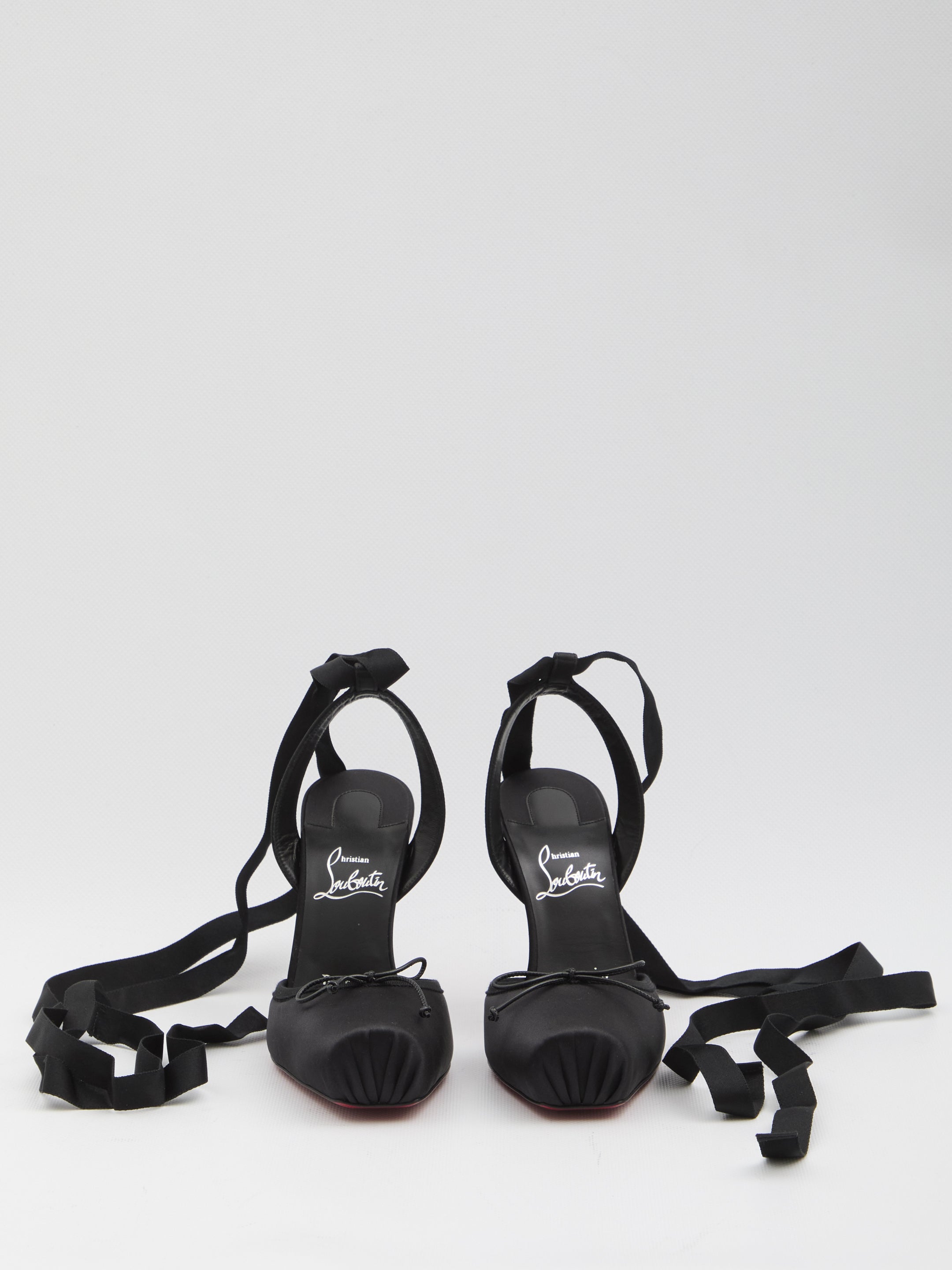 CHRISTIAN LOUBOUTIN Lace-Up Pumps with Stiletto Heel - 10 cm Heel Height