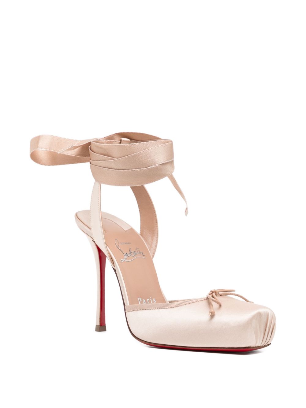 CHRISTIAN LOUBOUTIN Square Toe High Sculpted Heel Sandals