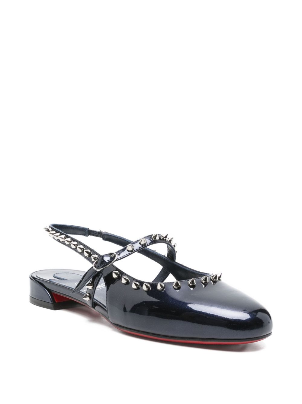 CHRISTIAN LOUBOUTIN Sweetie Jane Leather Ballet Flats