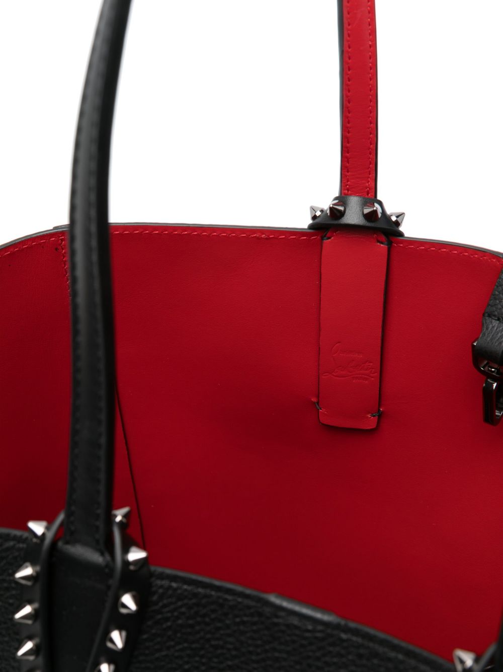 CHRISTIAN LOUBOUTIN 100% Leather Handbag with Removable Pouch and Top Handles