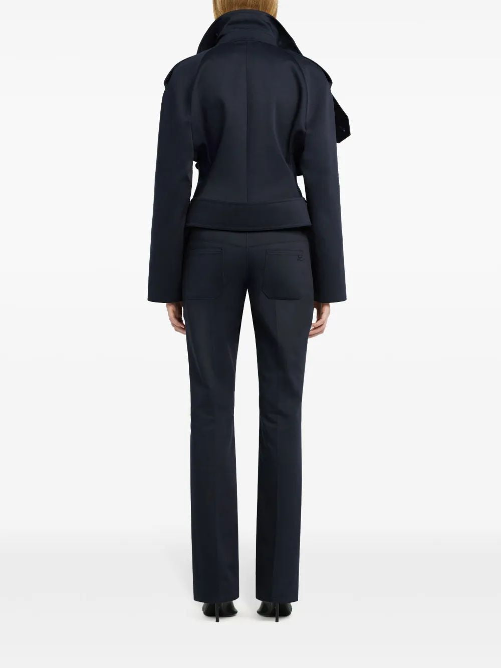 COURREGÈS Stylish Women's Cotton Blend Trousers