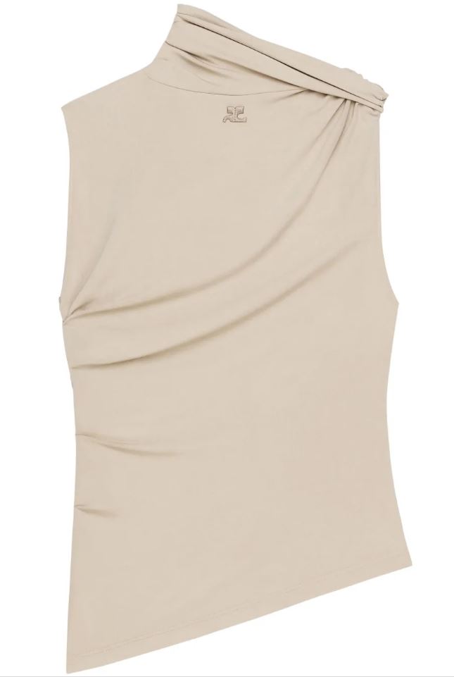 COURREGÈS Effortlessly Chic Visco Dressy Top