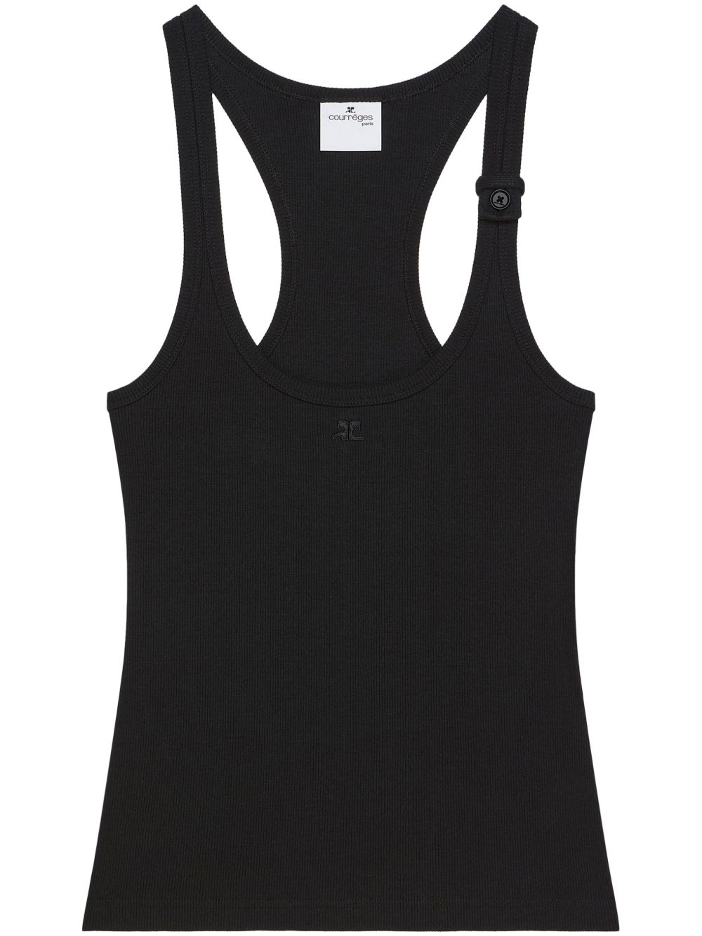 COURREGÈS 90s Ribbed Mini Tank Top