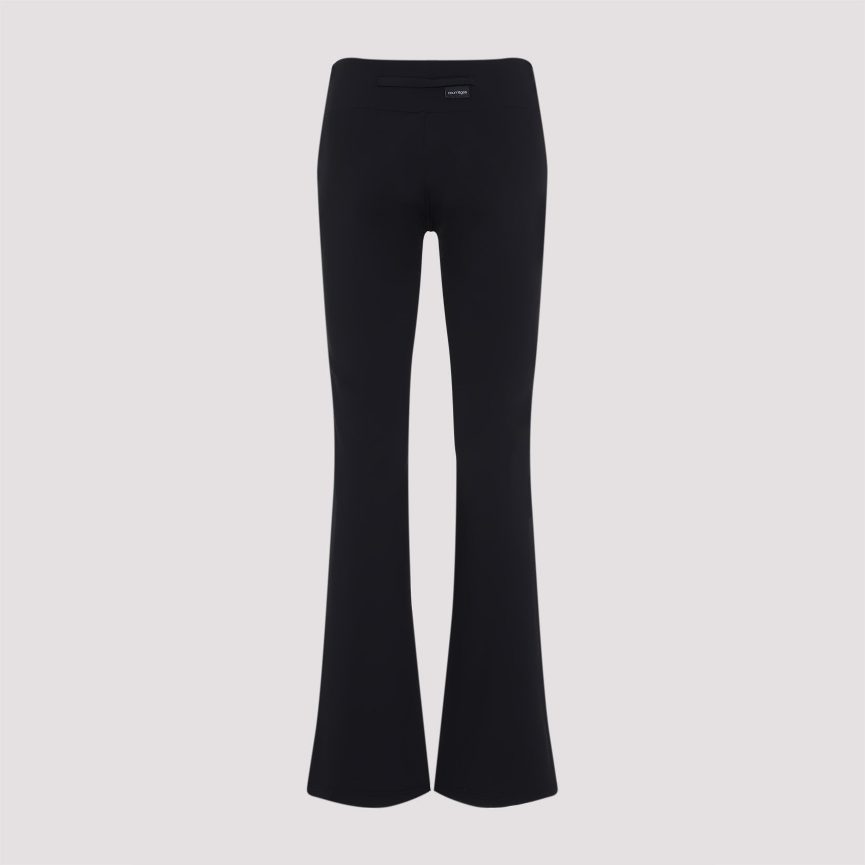 COURREGÈS Women's Low-Rise Scuba Trousers with Concealed Zip