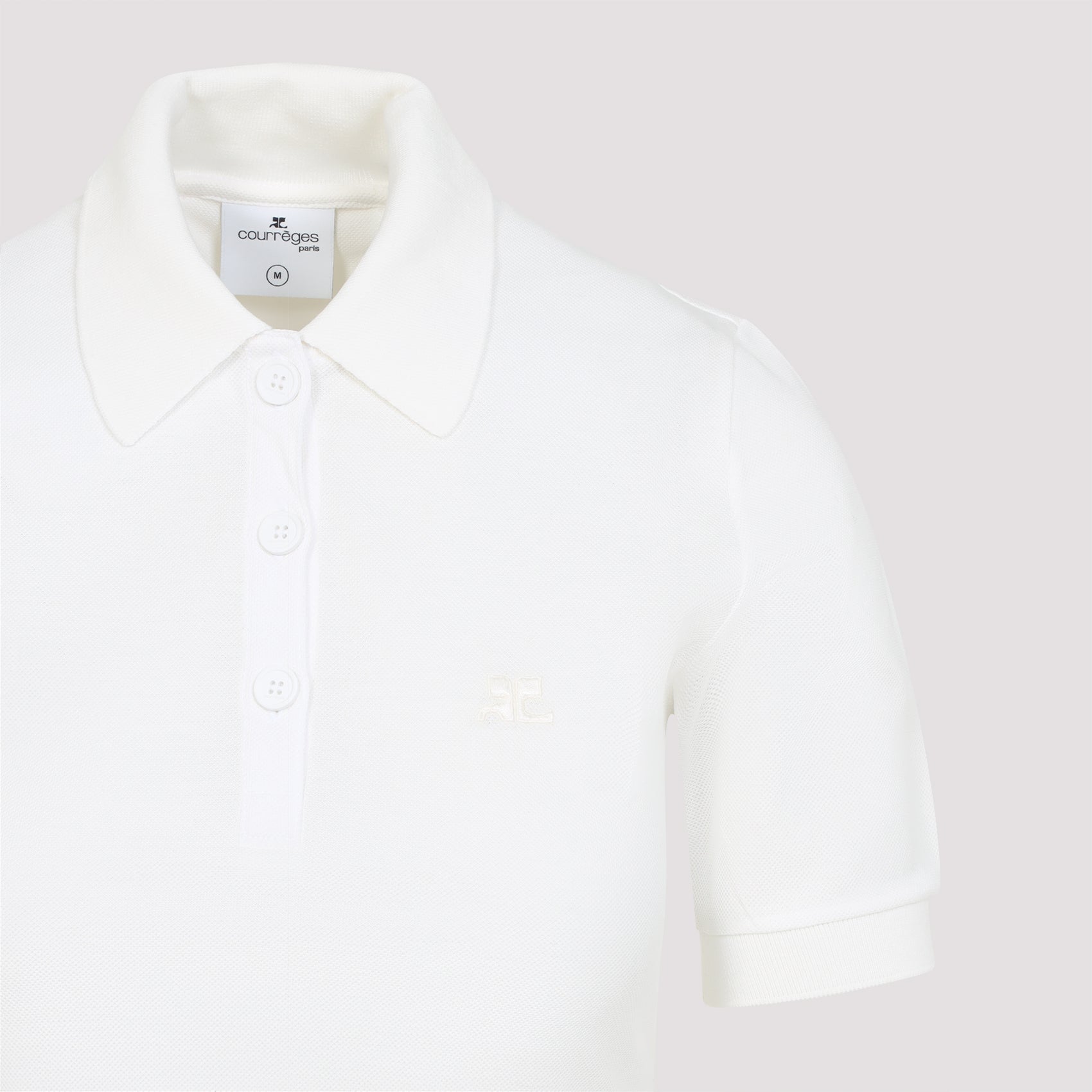 COURREGÈS Mini Piqué Polo Dress