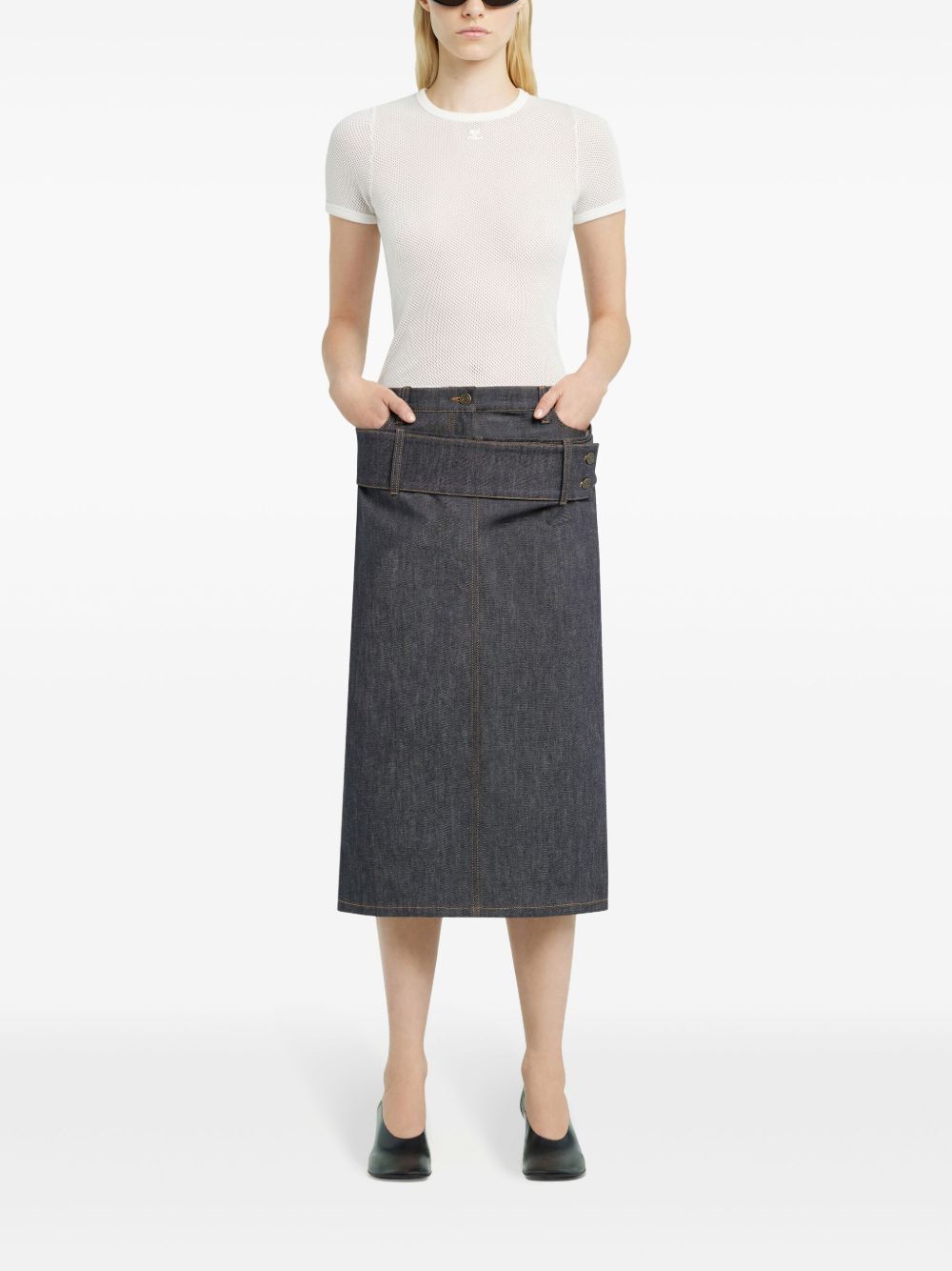 COURREGÈS Logo Cotton T-Shirt