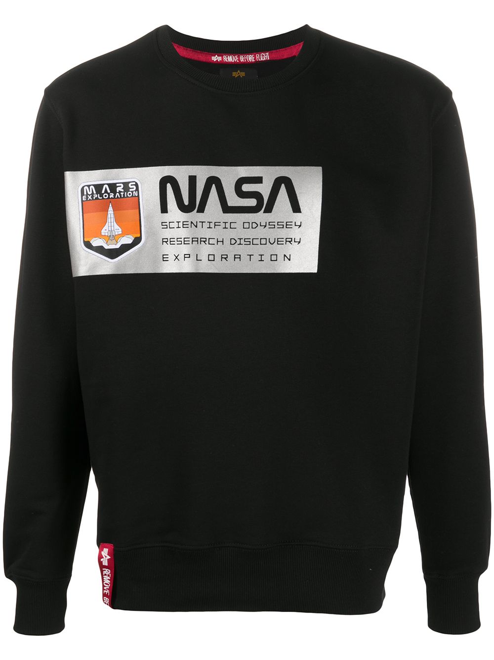 ALPHA INDUSTRIES Mars Reflective Sweatshirt - Crewneck Long Sleeve