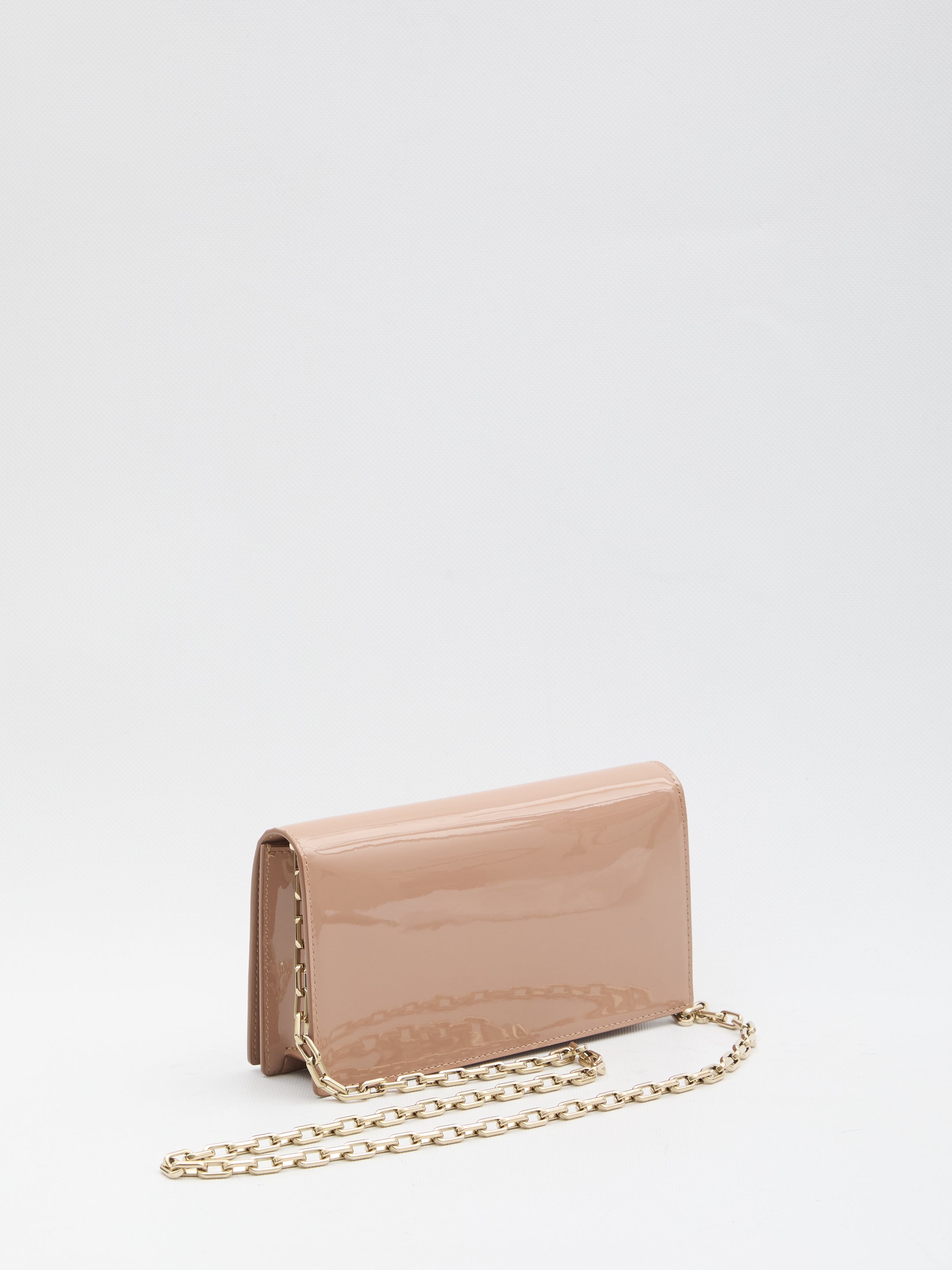 CHRISTIAN LOUBOUTIN Mini Clutch Bag with Chain Strap - 22 x 12 x 5 CM
