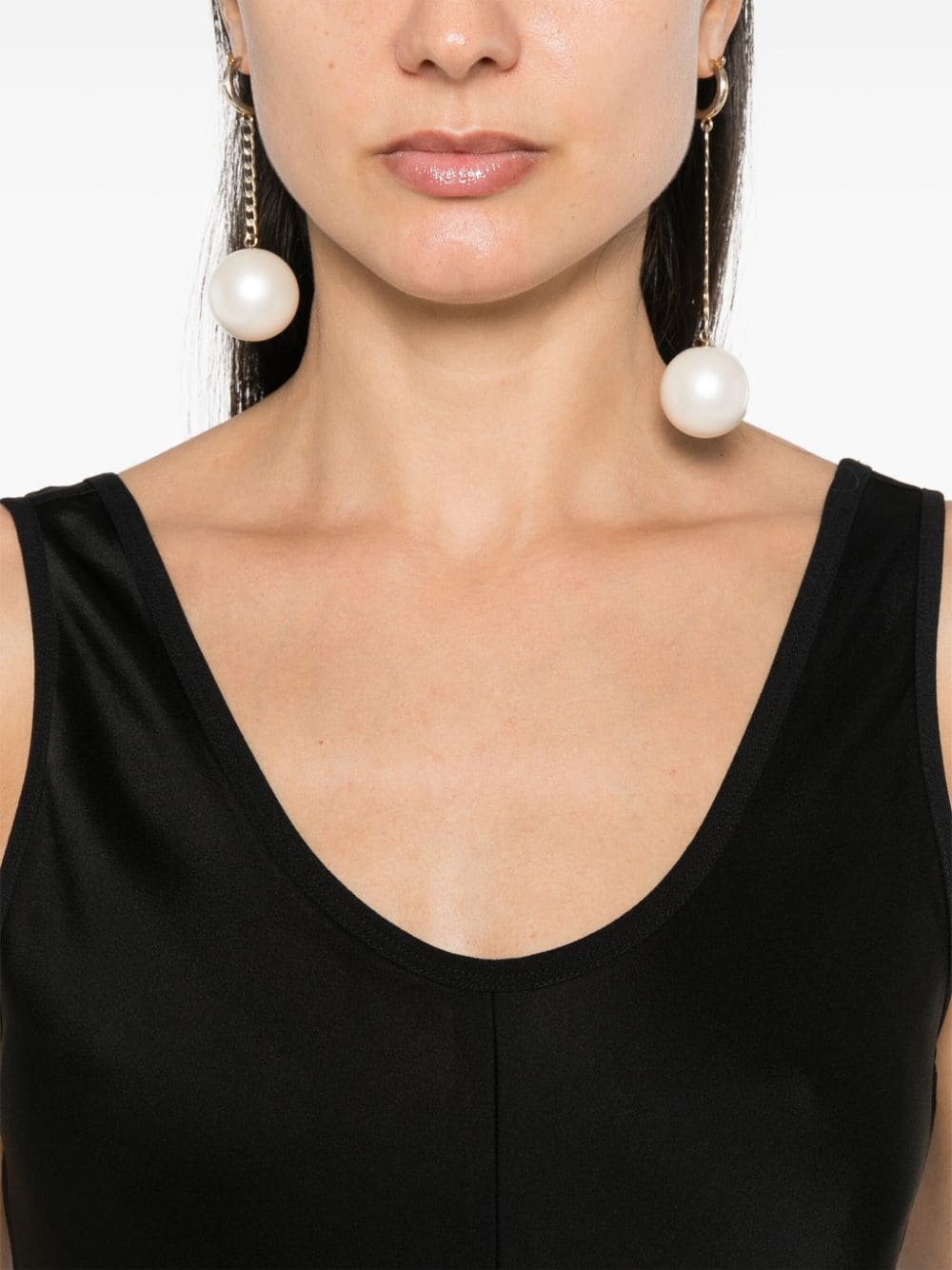 FORTE FORTE Satin Long Dress with Flared Design