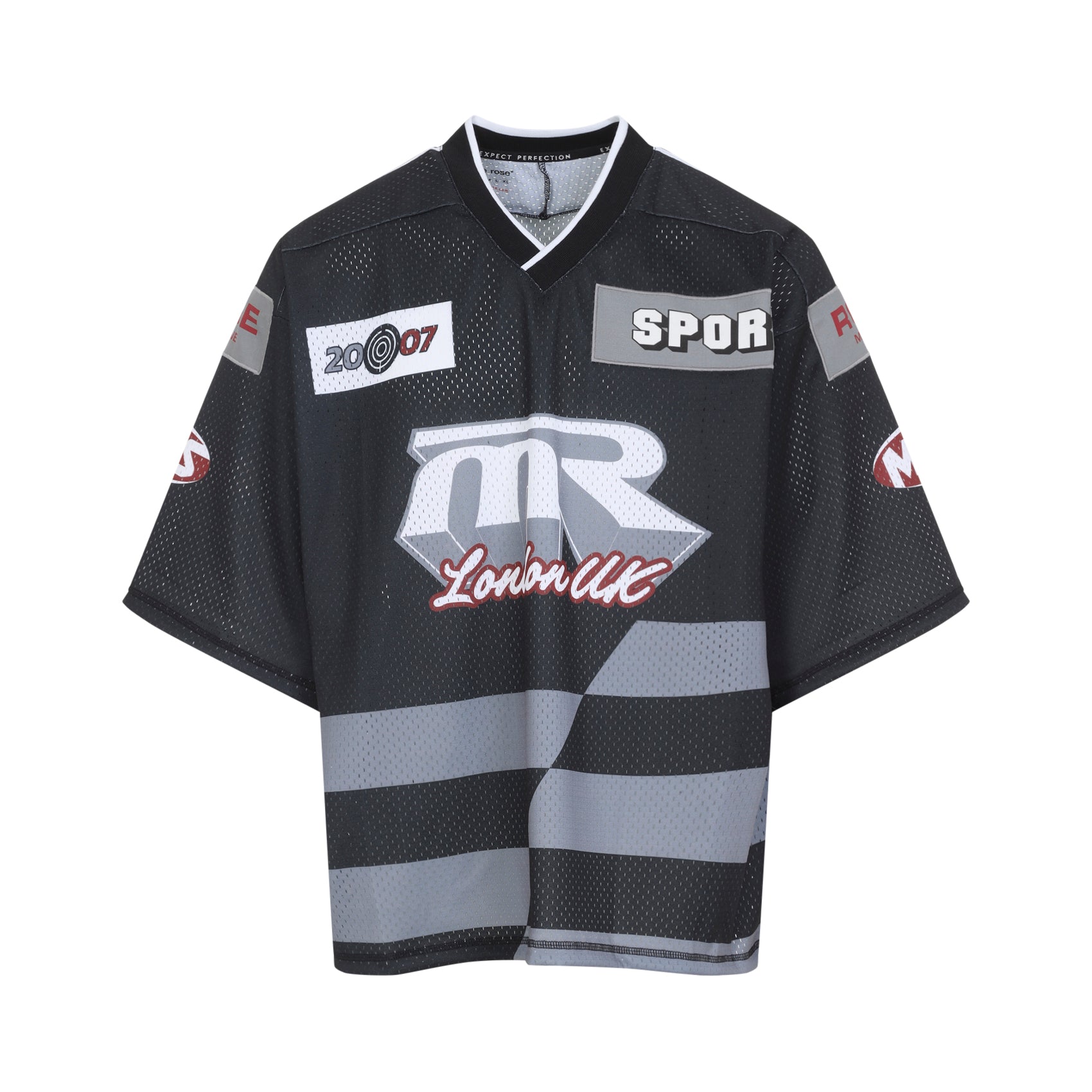 MARTINE ROSE Oversized Hockey T-Shirt for Men - Relaxed Fit