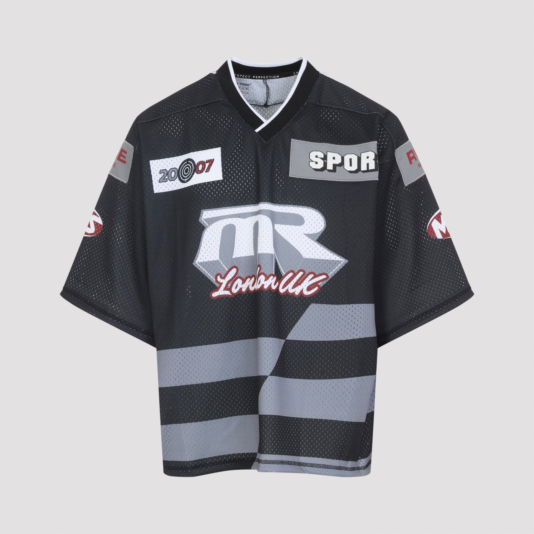 MARTINE ROSE Oversized Hockey T-Shirt for Men - Relaxed Fit