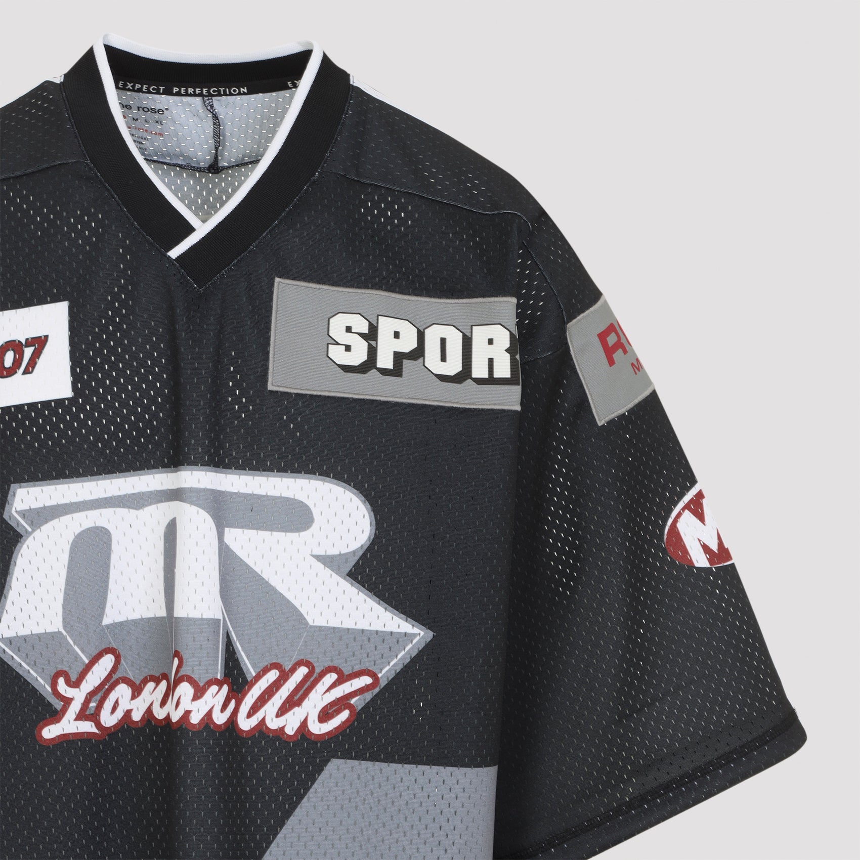 MARTINE ROSE Oversized Hockey T-Shirt for Men - Relaxed Fit