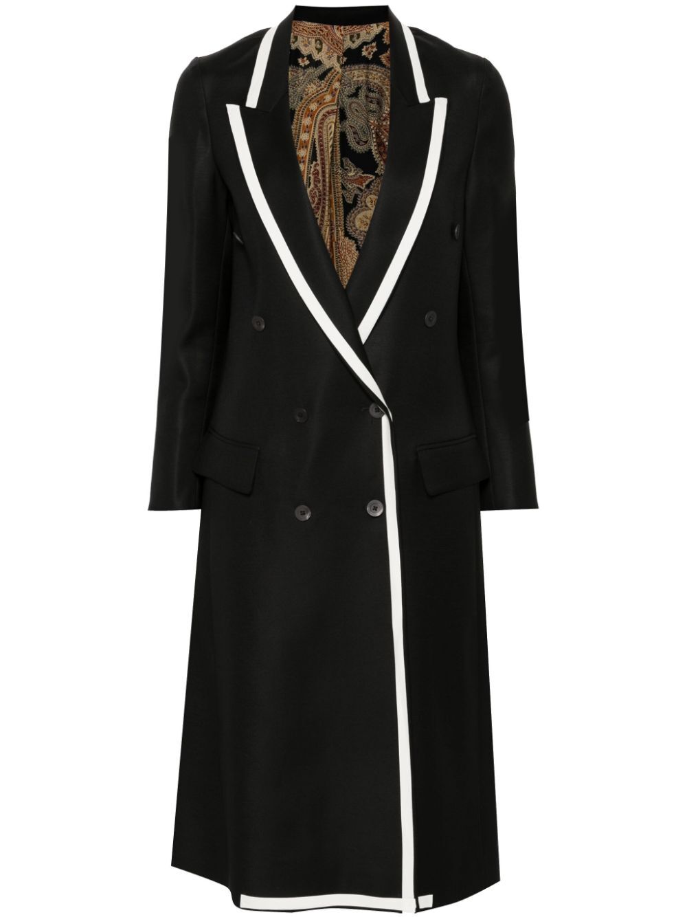 IBRIGU Vintage Foulard Style Contrast Back Raincoat for Women