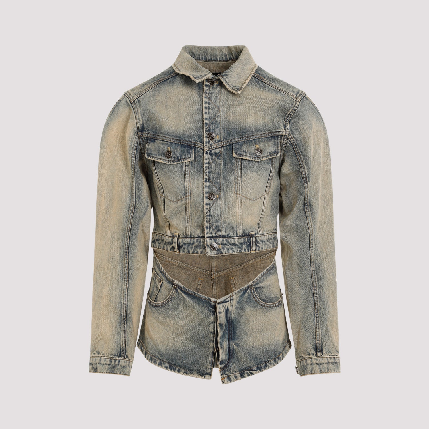 EGONLAB Cutout Denim Jacket for Men - SS24 Collection