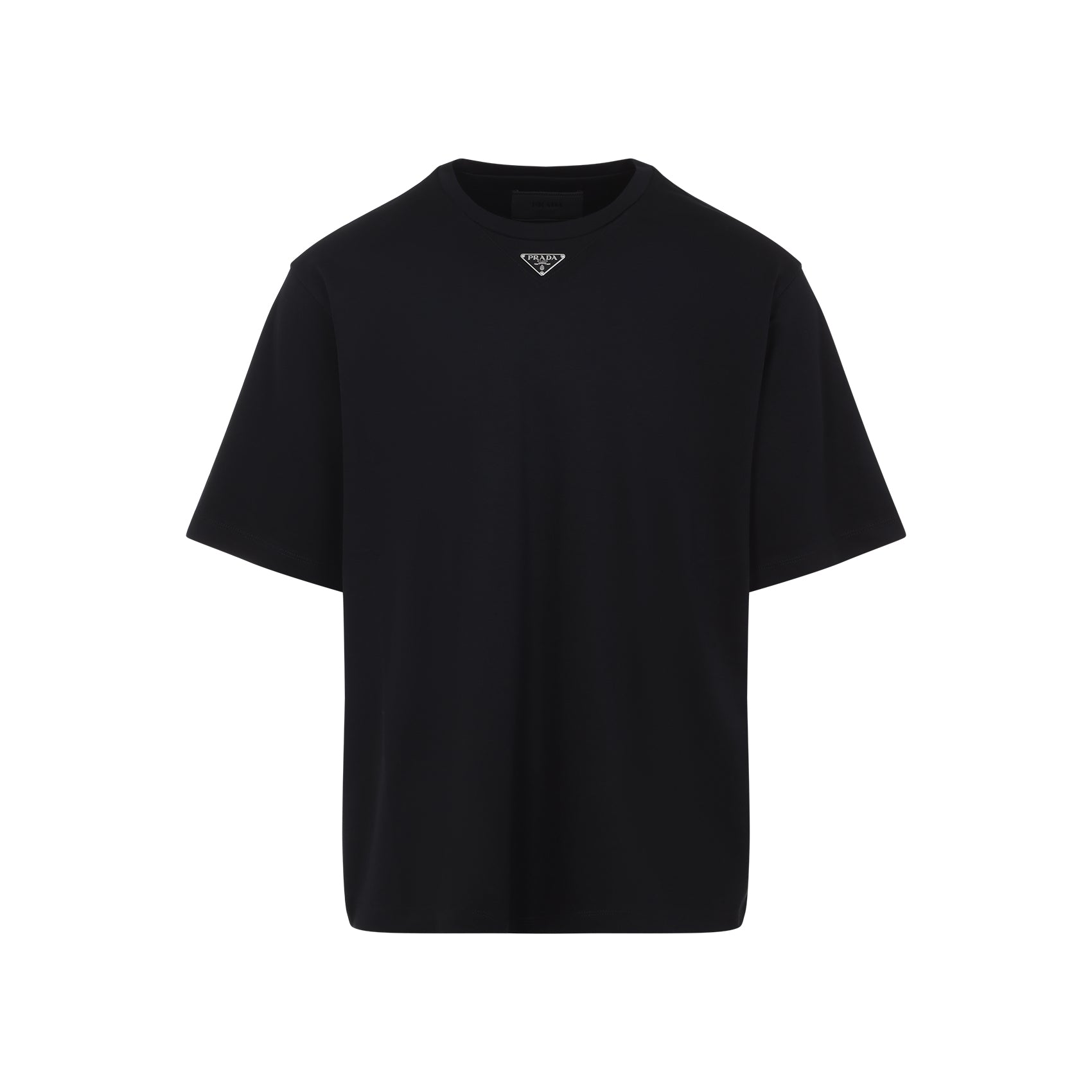 PRADA Classic Cotton T-shirt for Men - FW25 Collection