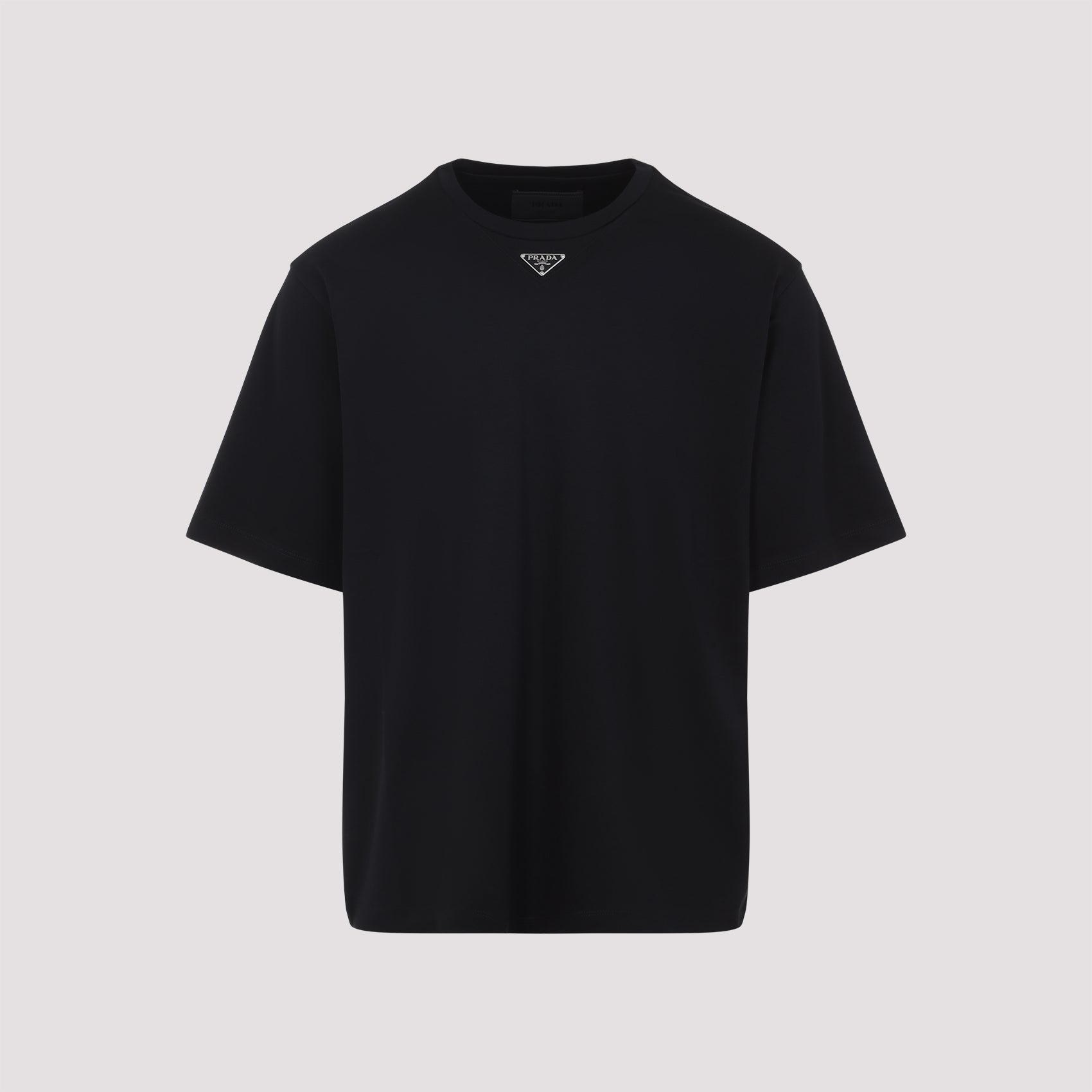 PRADA Classic Cotton T-shirt for Men - FW25 Collection