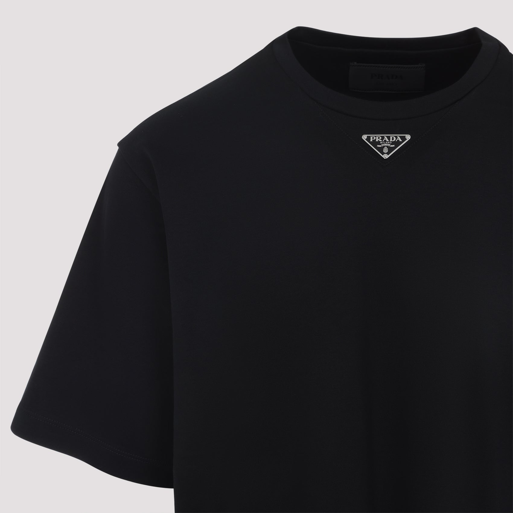 PRADA Classic Cotton T-shirt for Men - FW25 Collection