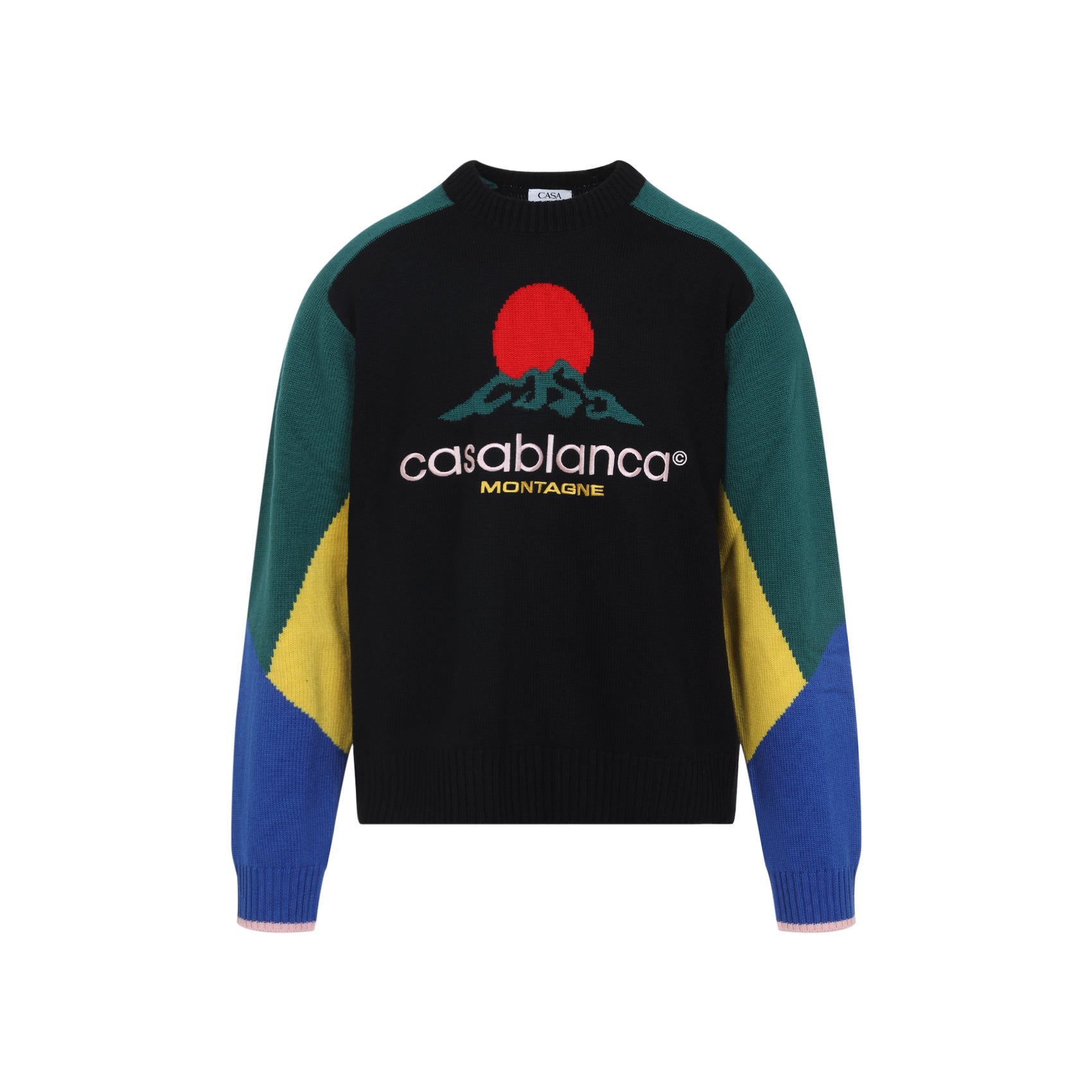 CASABLANCA Intarsia Pullover Sweater for Men