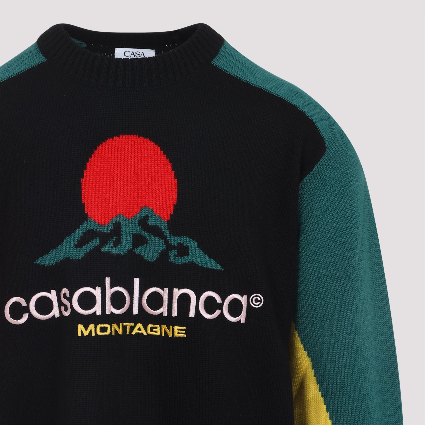 CASABLANCA Intarsia Pullover Sweater for Men