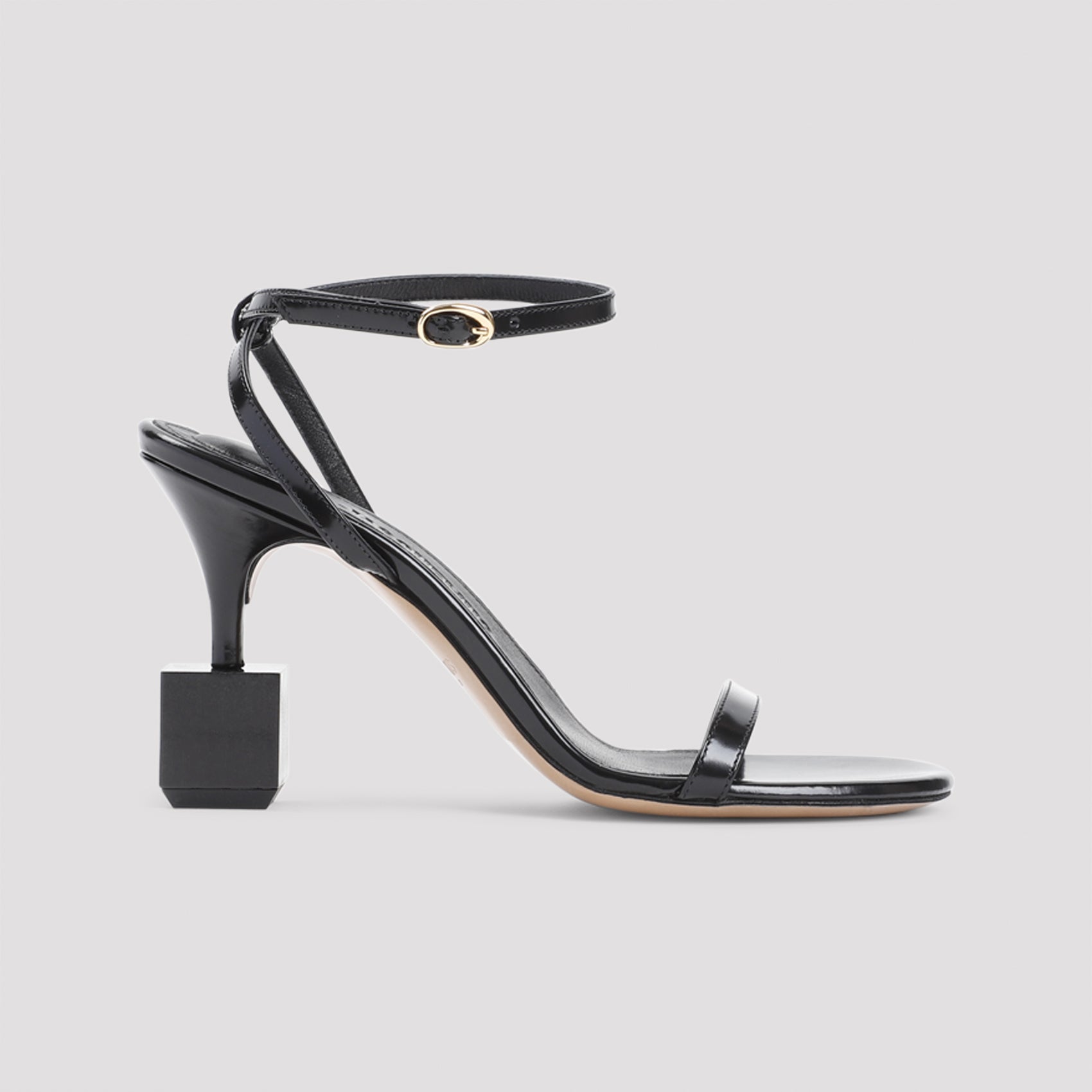 JACQUEMUS Men's Bisou Mini Sandals with 9cm Heel Height