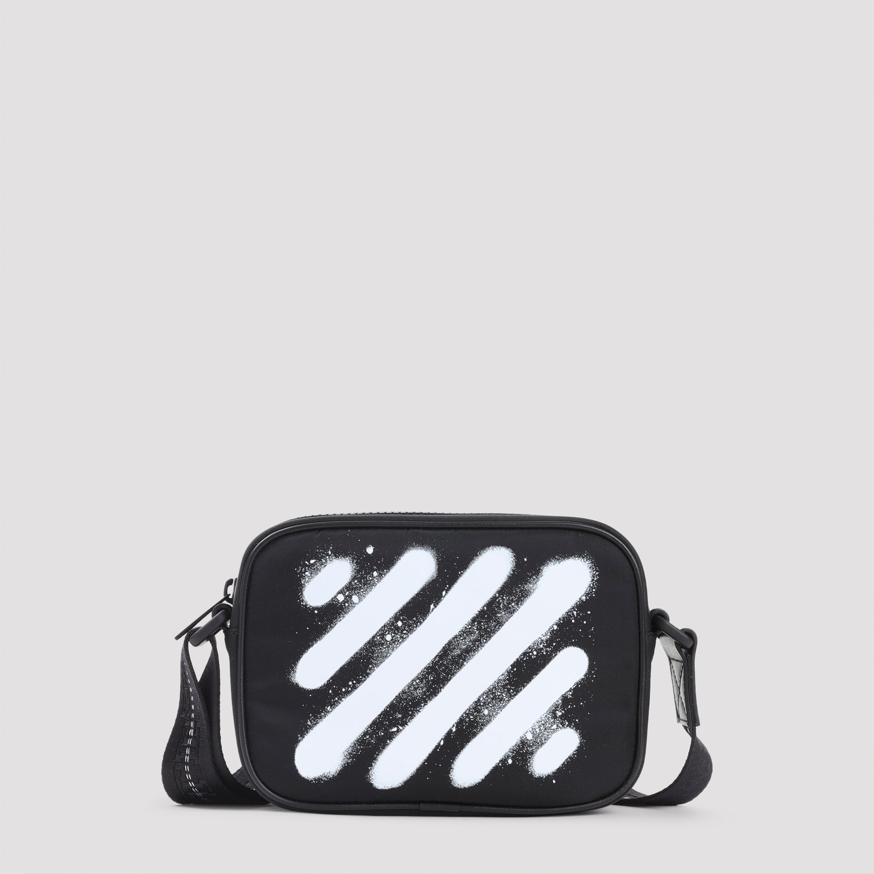 OFF WHITE Mini Diag Spray Camera Handbag - 19cm x 14cm x 6cm