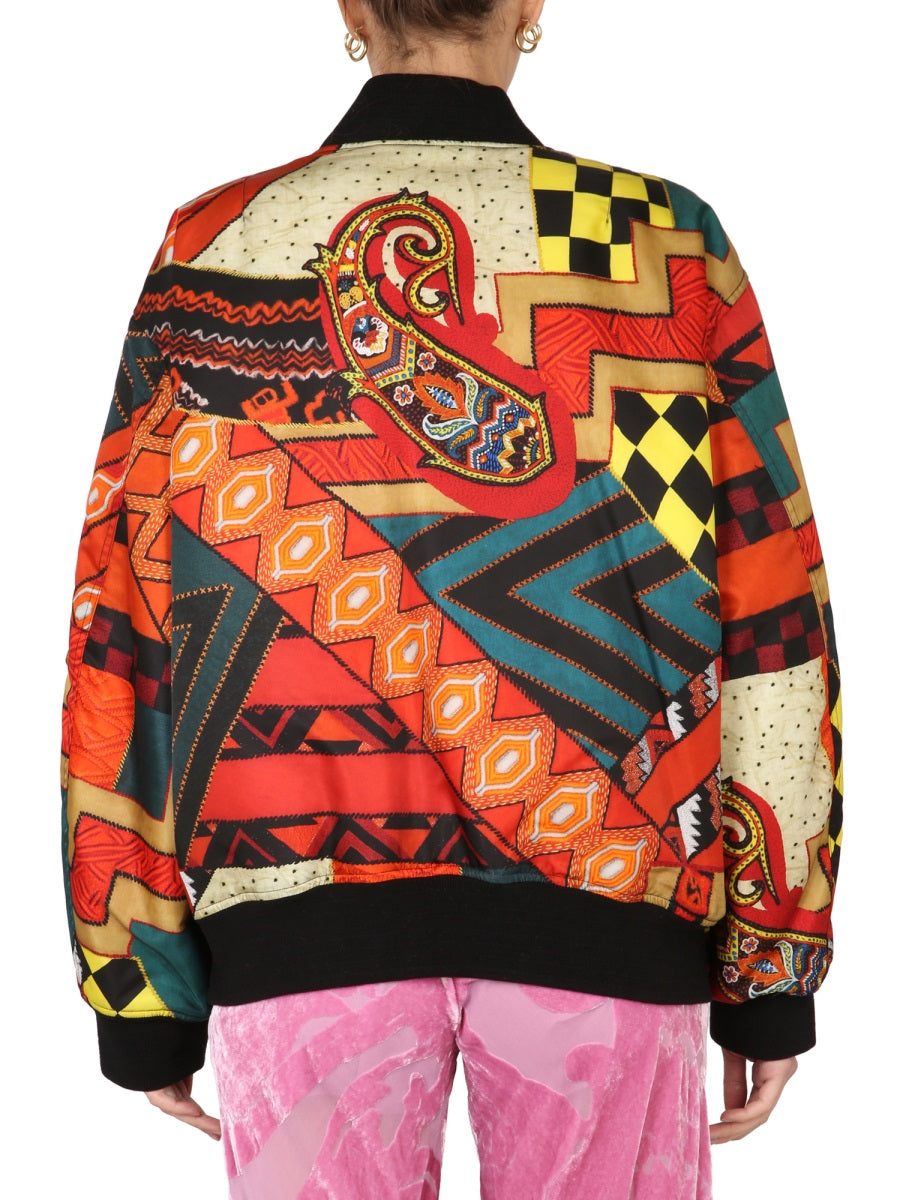 ETRO Patchwork Bomber Jacket