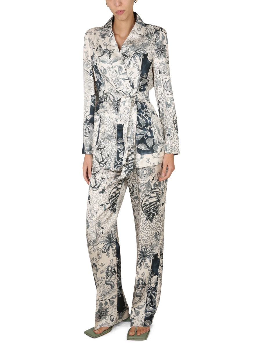 ETRO Women's Mini Kimono Jacket with Removable Belt