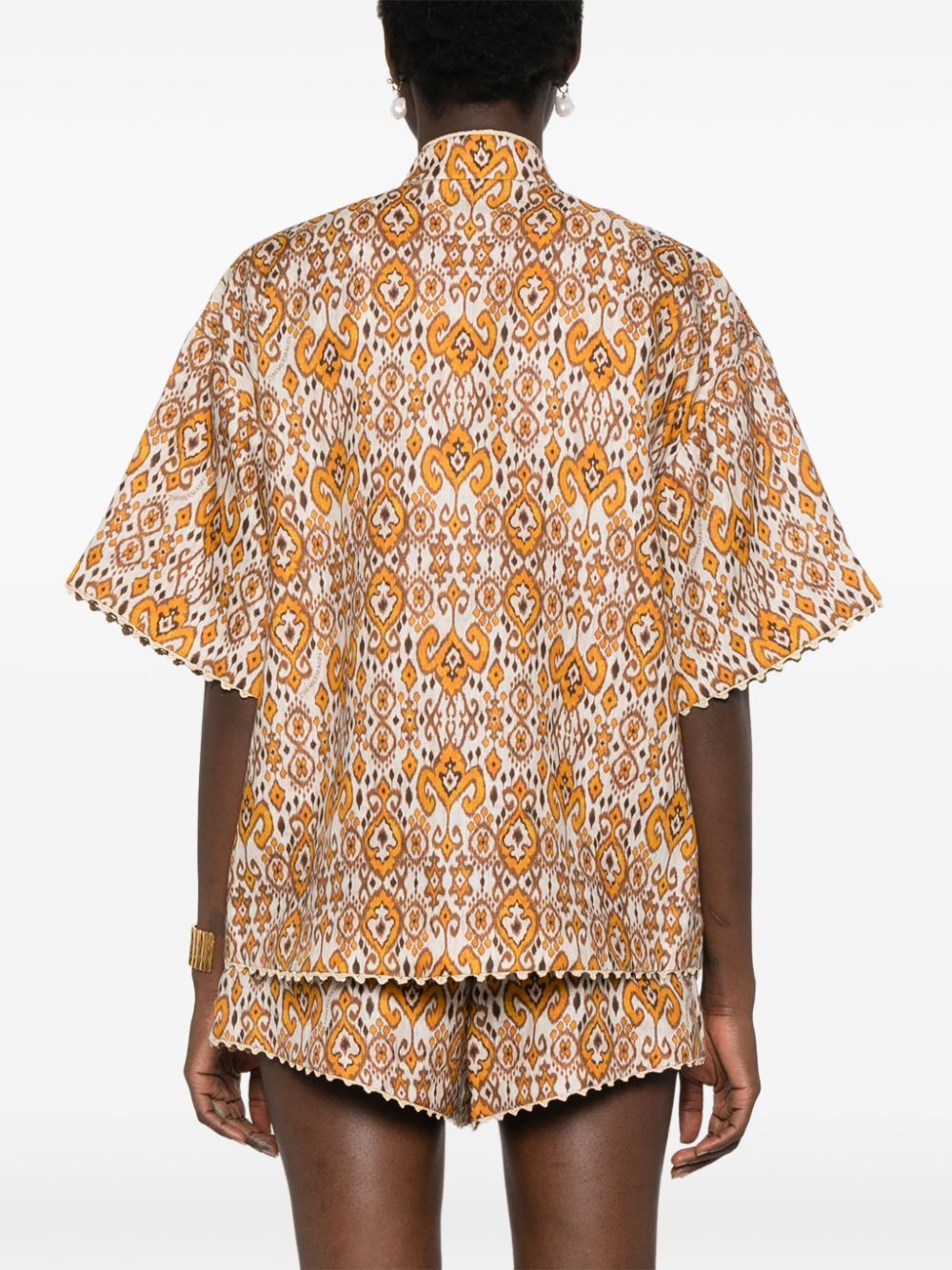 ZIMMERMANN Relaxed Mini Shirt