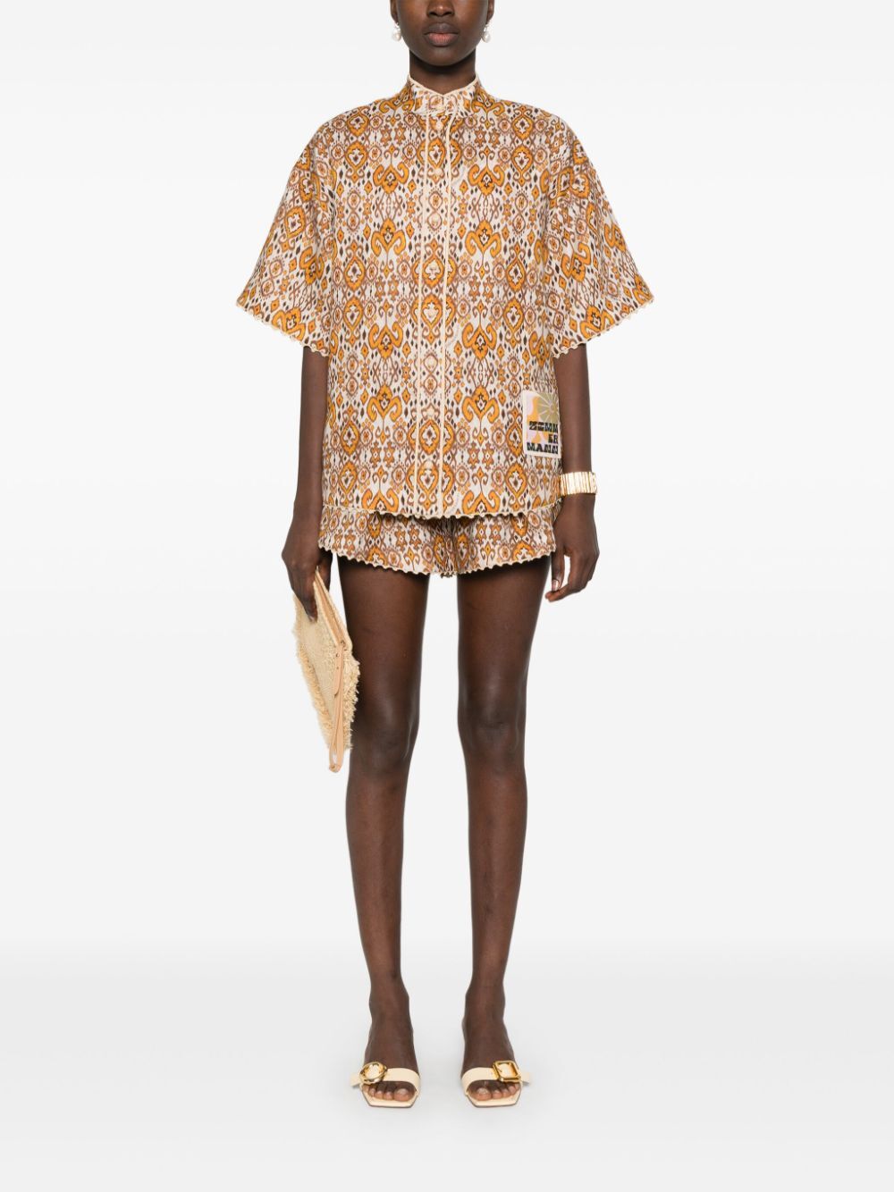 ZIMMERMANN Relaxed Mini Shirt