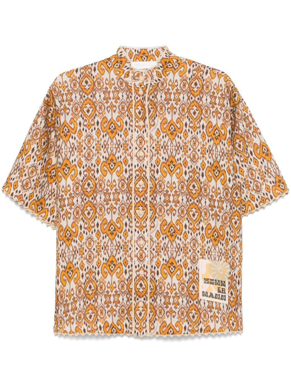 ZIMMERMANN Relaxed Mini Shirt